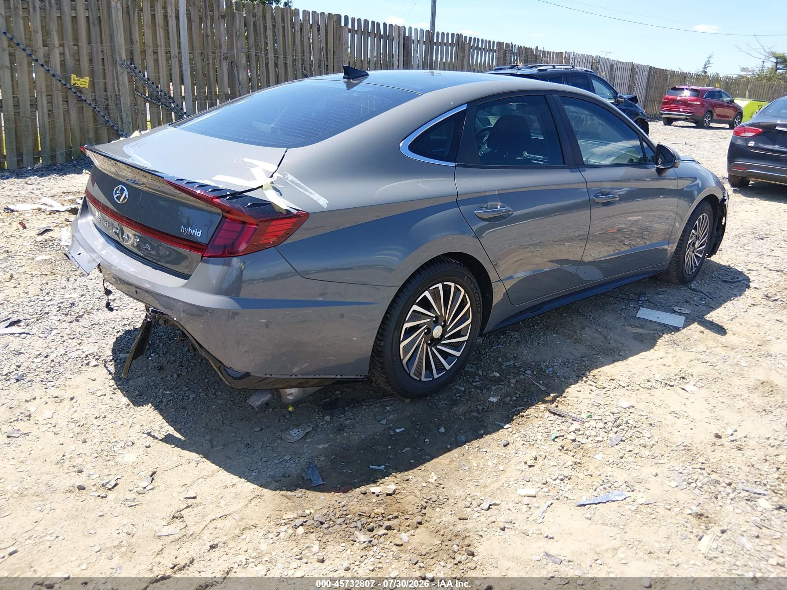 2022 Hyundai Sonata VIN KMHL54JJ0NA049581 IAAI salvage auction — Rear End, Salvage (Virginia), sold $10,000 on 2026-09-08 (photo 4)