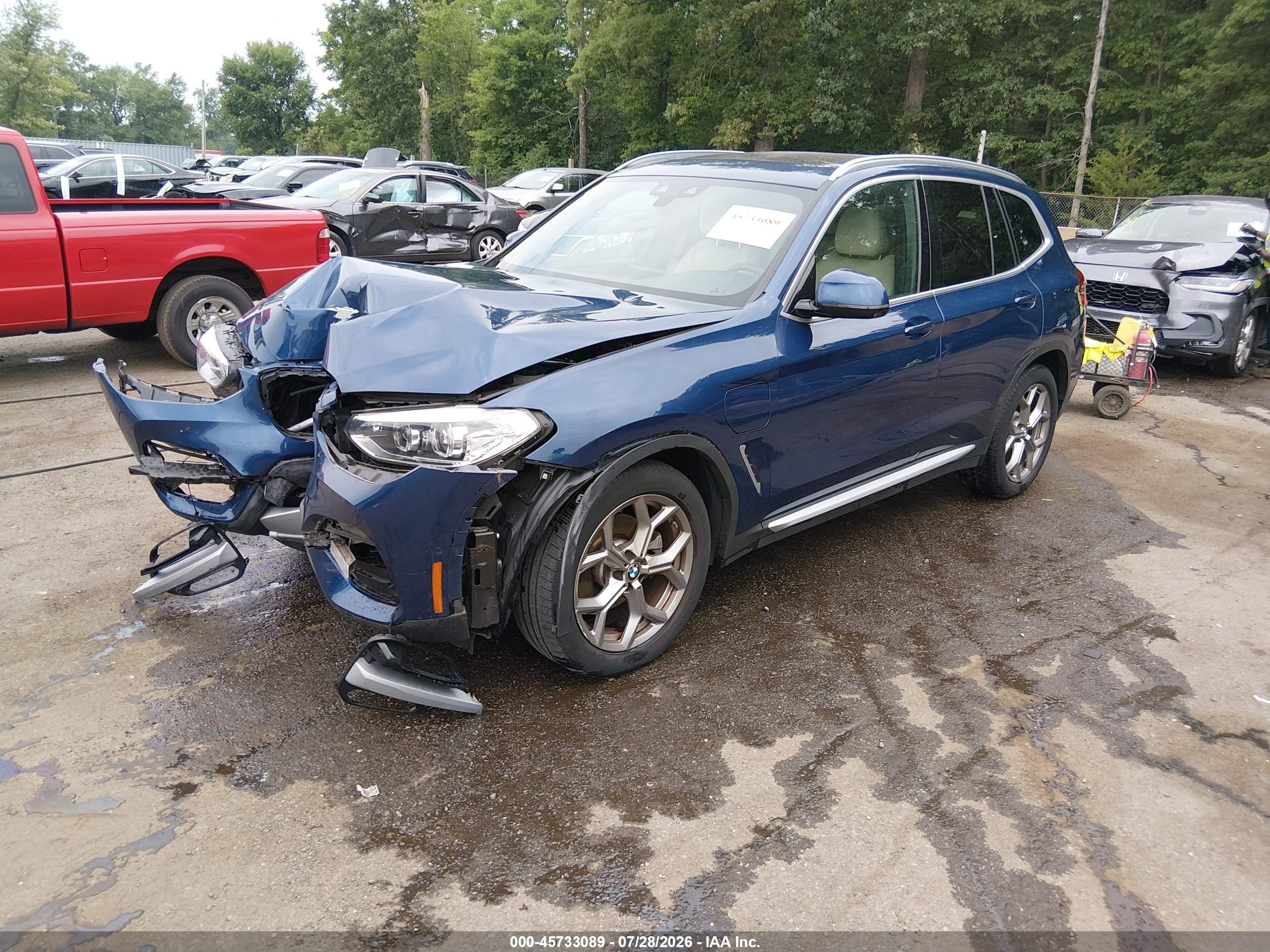 2021 BMW X3 VIN 5UXTS1C08M9E85242 IAAI salvage auction — Front End, Salvage - Greater Than 75% (Maryland), sold $9,850 on 2026-09-25 (photo 2)