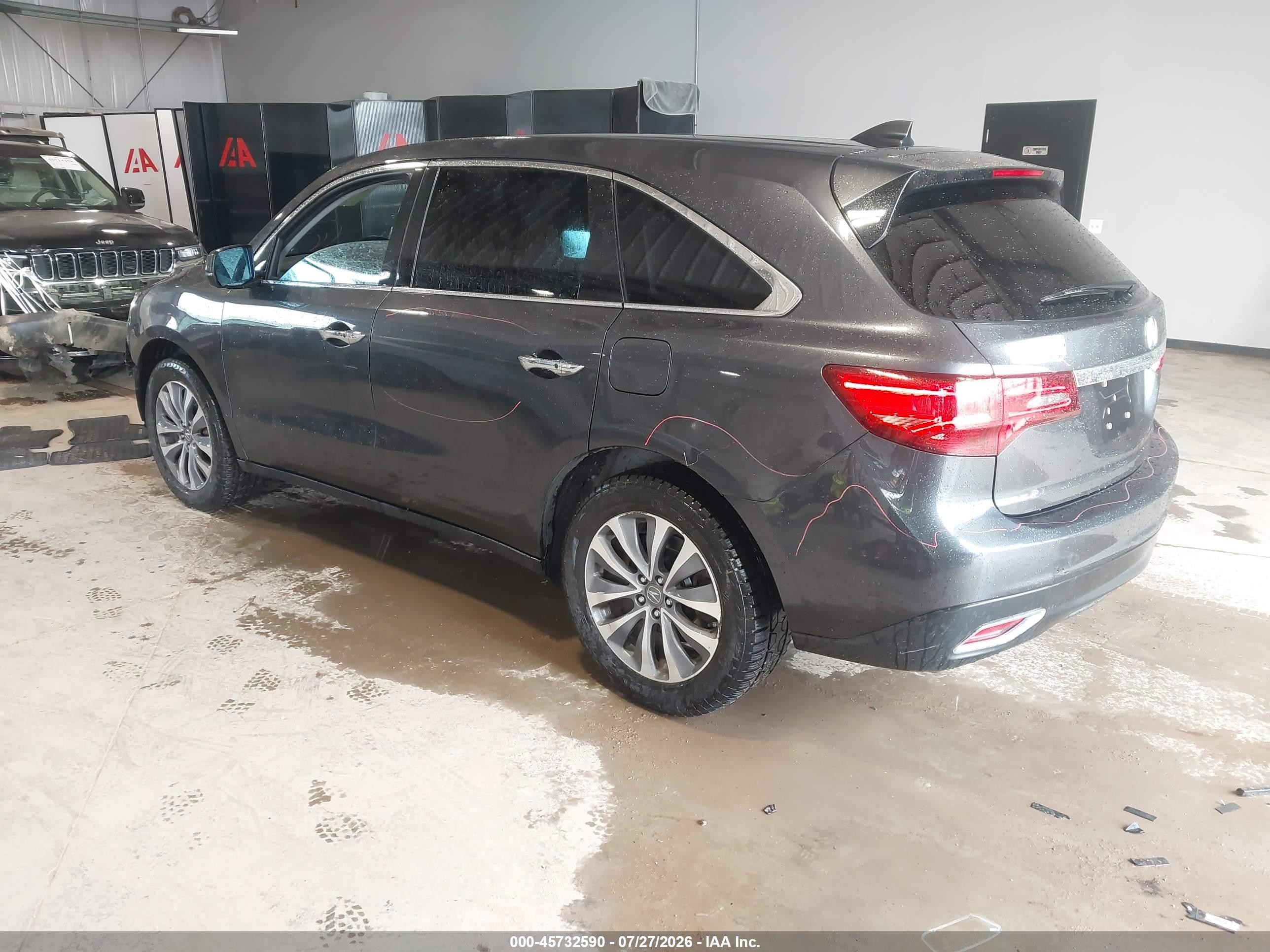 2014 Acura Mdx VIN 5FRYD4H47EB044591 IAAI salvage auction — Front End, Salvage (Illinois), sold $1,450 on 2026-09-09 (photo 3)