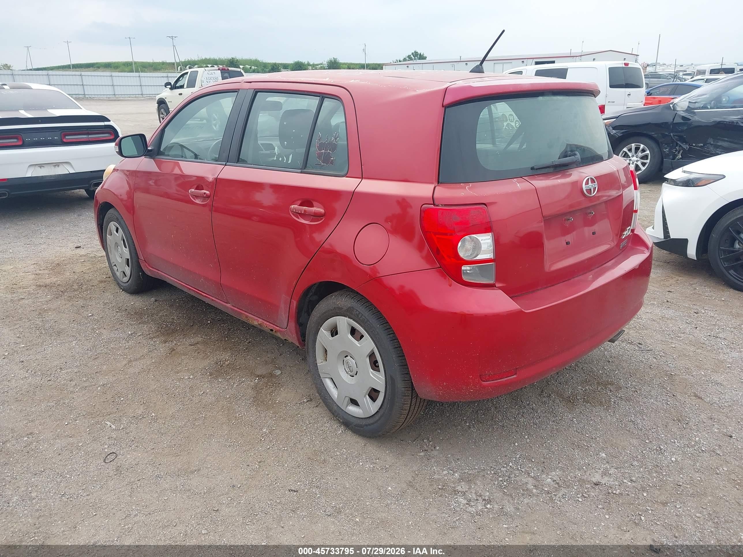 2009 Scion Xd VIN JTKKU104X9J039555 IAAI salvage auction — Normal Wear, Certificate Of Title (Nebraska), sold $500 on 2026-09-03 (photo 3)