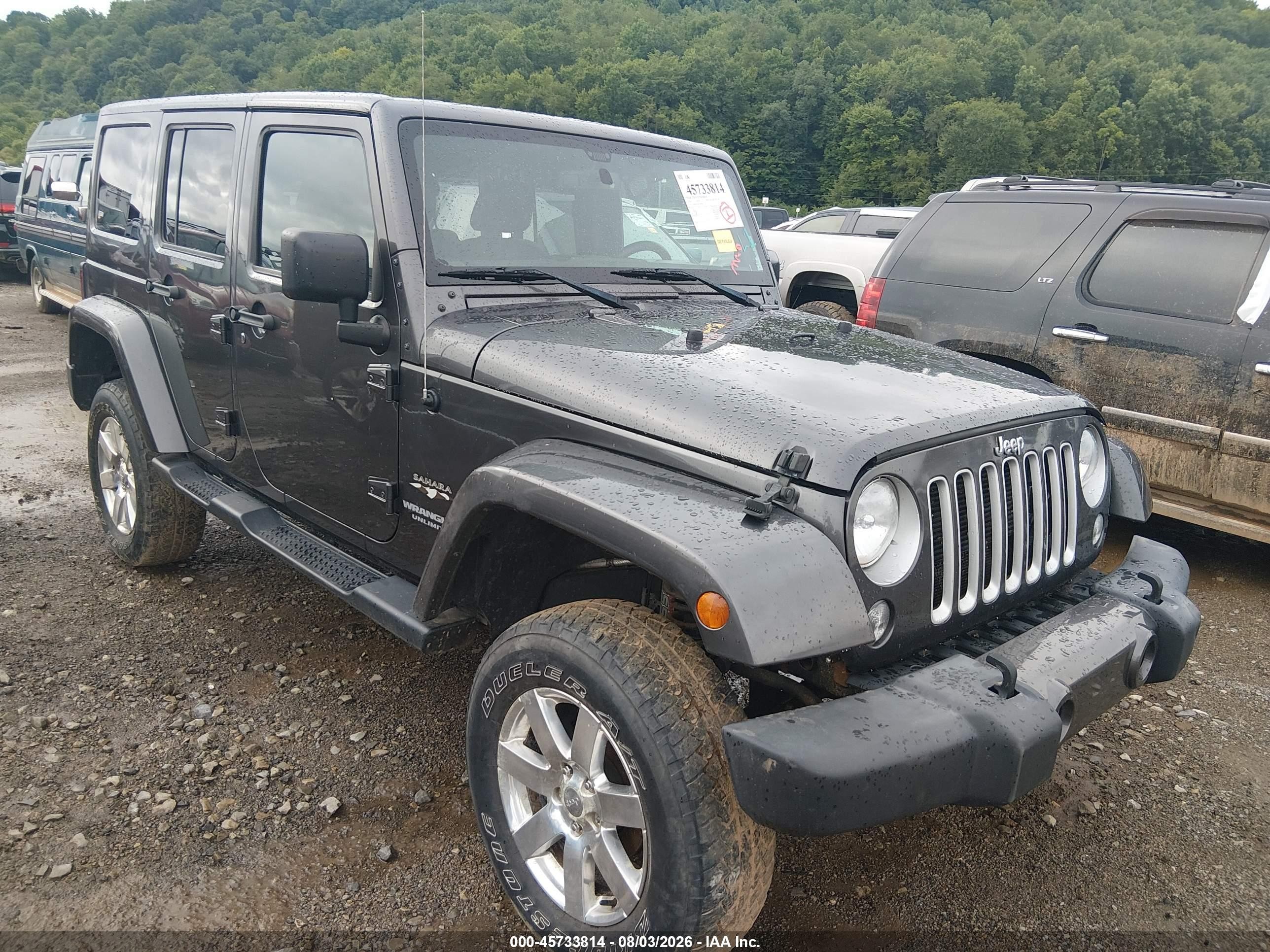 2016 Jeep Wrangler Unlimited VIN 1C4BJWEG9GL180988 — IAAI salvage auction photo