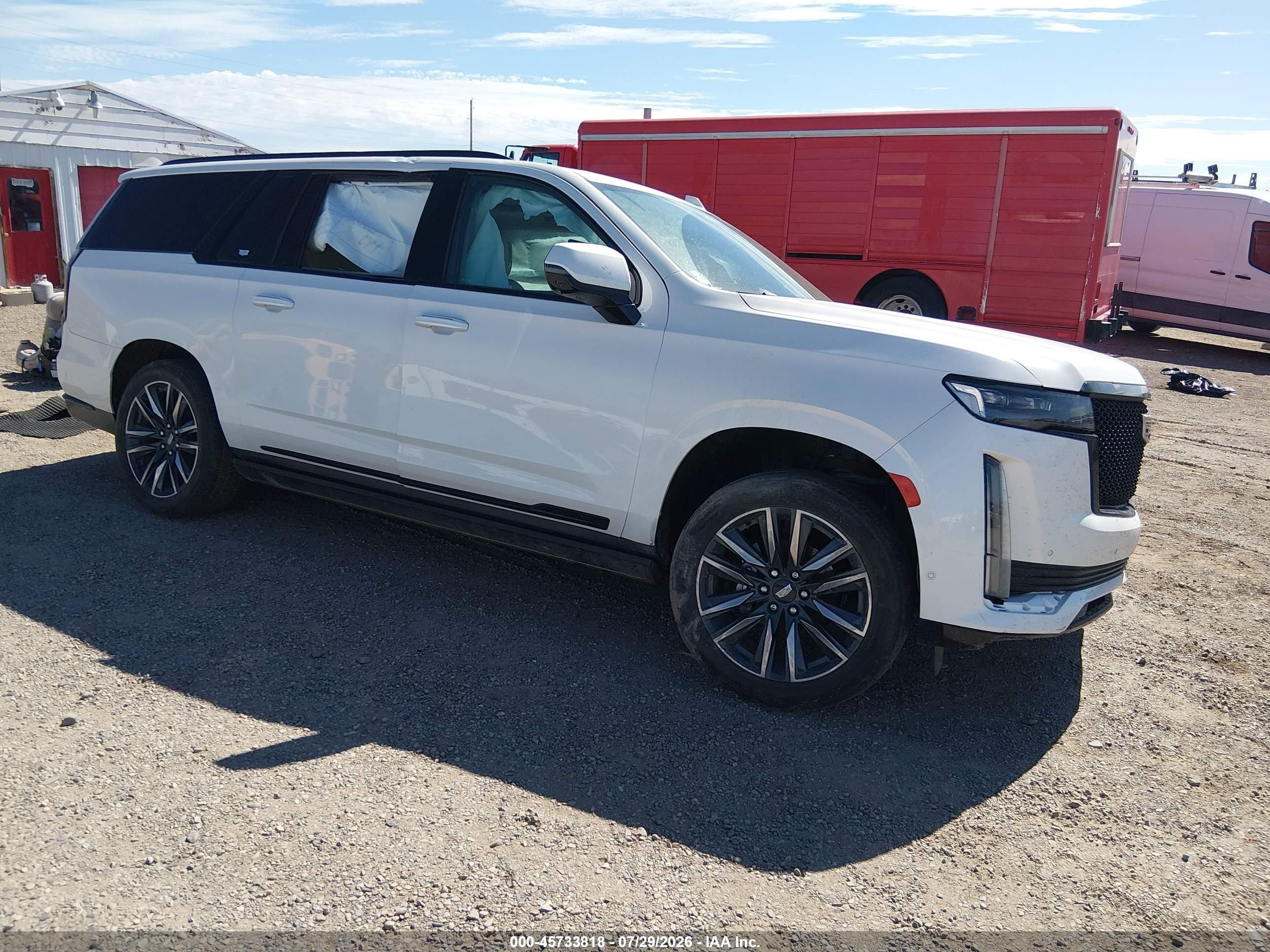 2022 Cadillac Escalade ESV VIN 1GYS4RKL1NR125143 — IAAI salvage auction photo