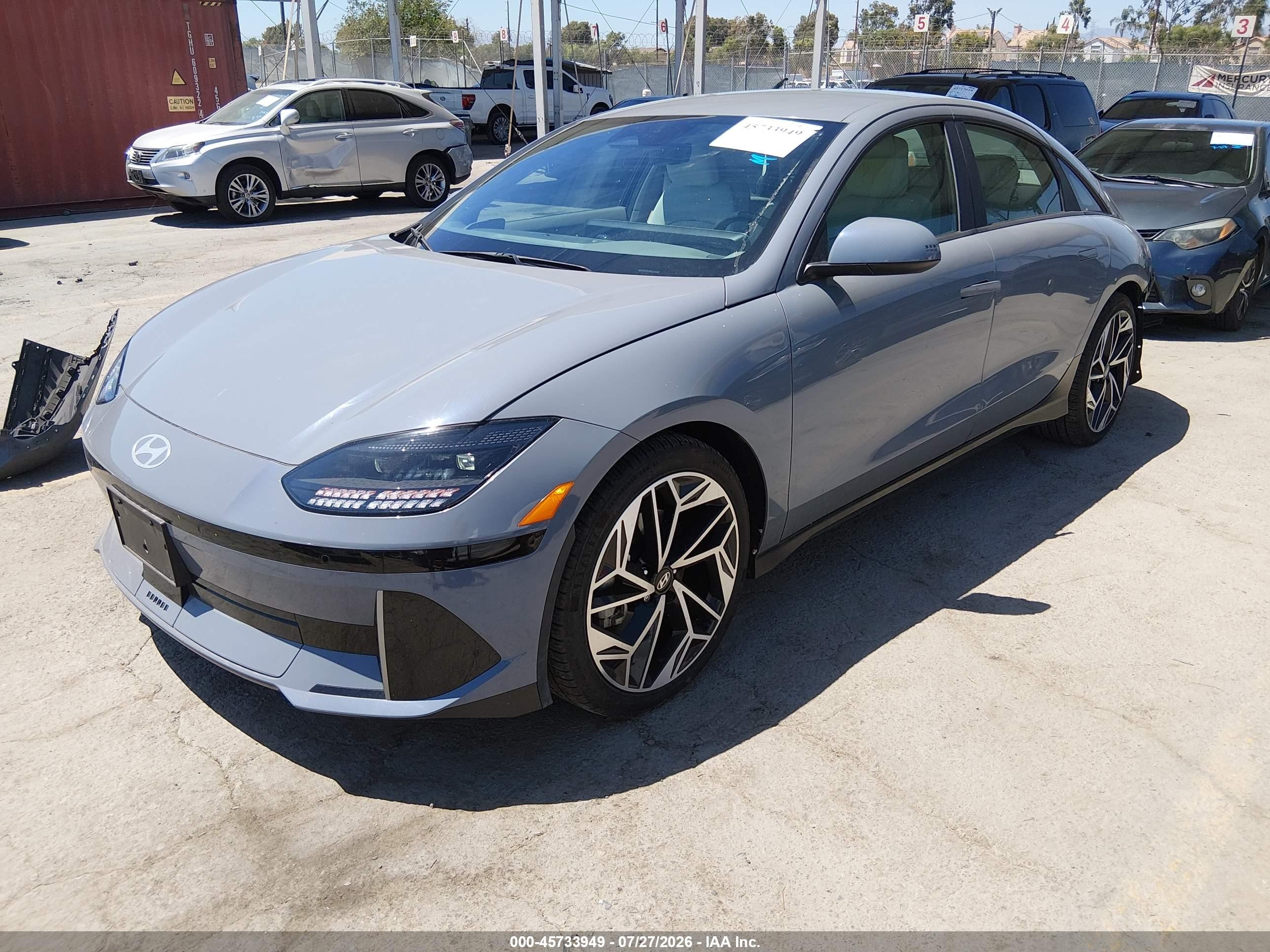 2023 Hyundai Ioniq 6 VIN KMHM34AA8PA049003 IAAI salvage auction — Rear End, Salvage (California), sold $9,600 on 2026-09-13 (photo 2)