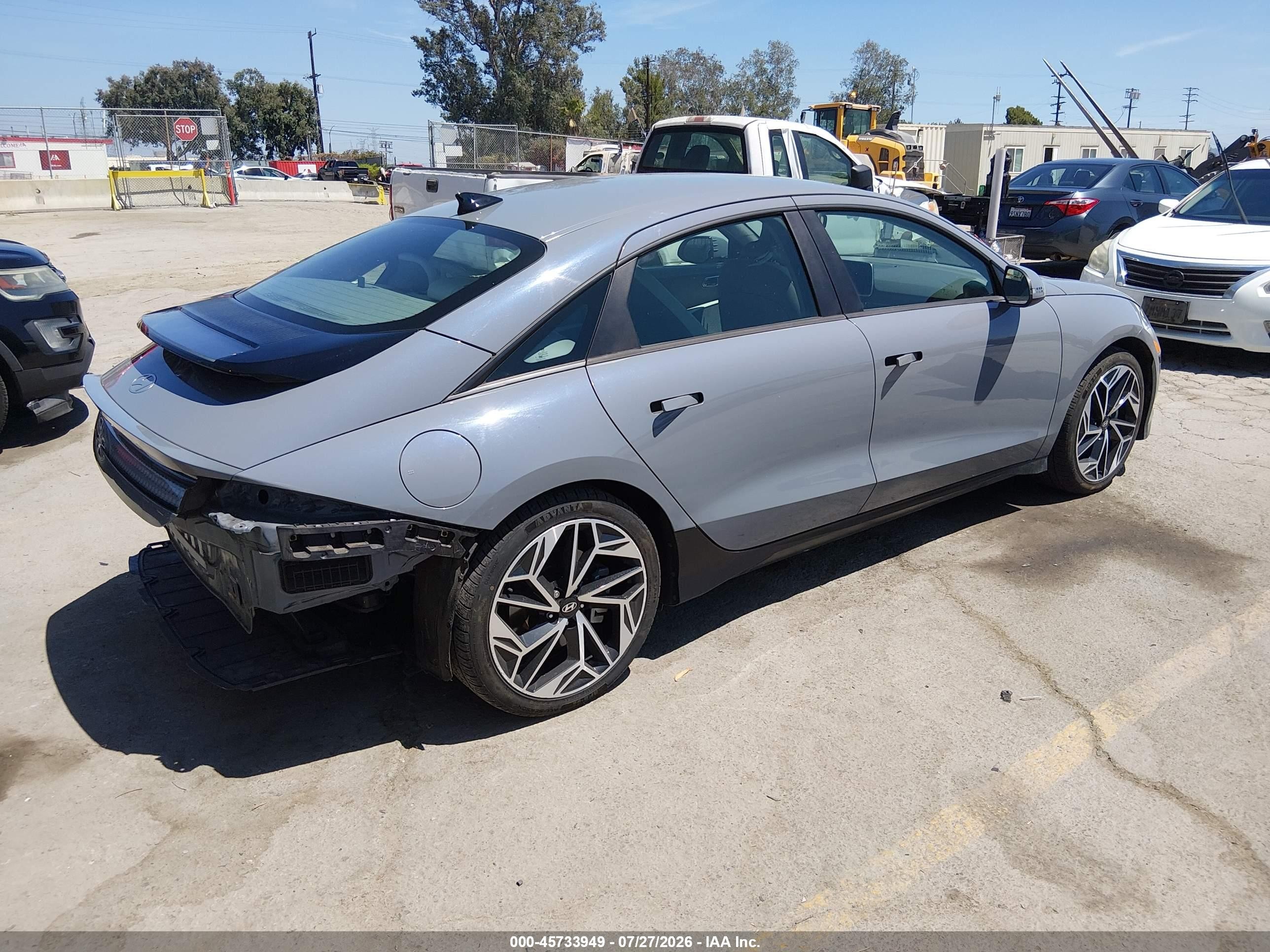 2023 Hyundai Ioniq 6 VIN KMHM34AA8PA049003 IAAI salvage auction — Rear End, Salvage (California), sold $9,600 on 2026-09-13 (photo 4)