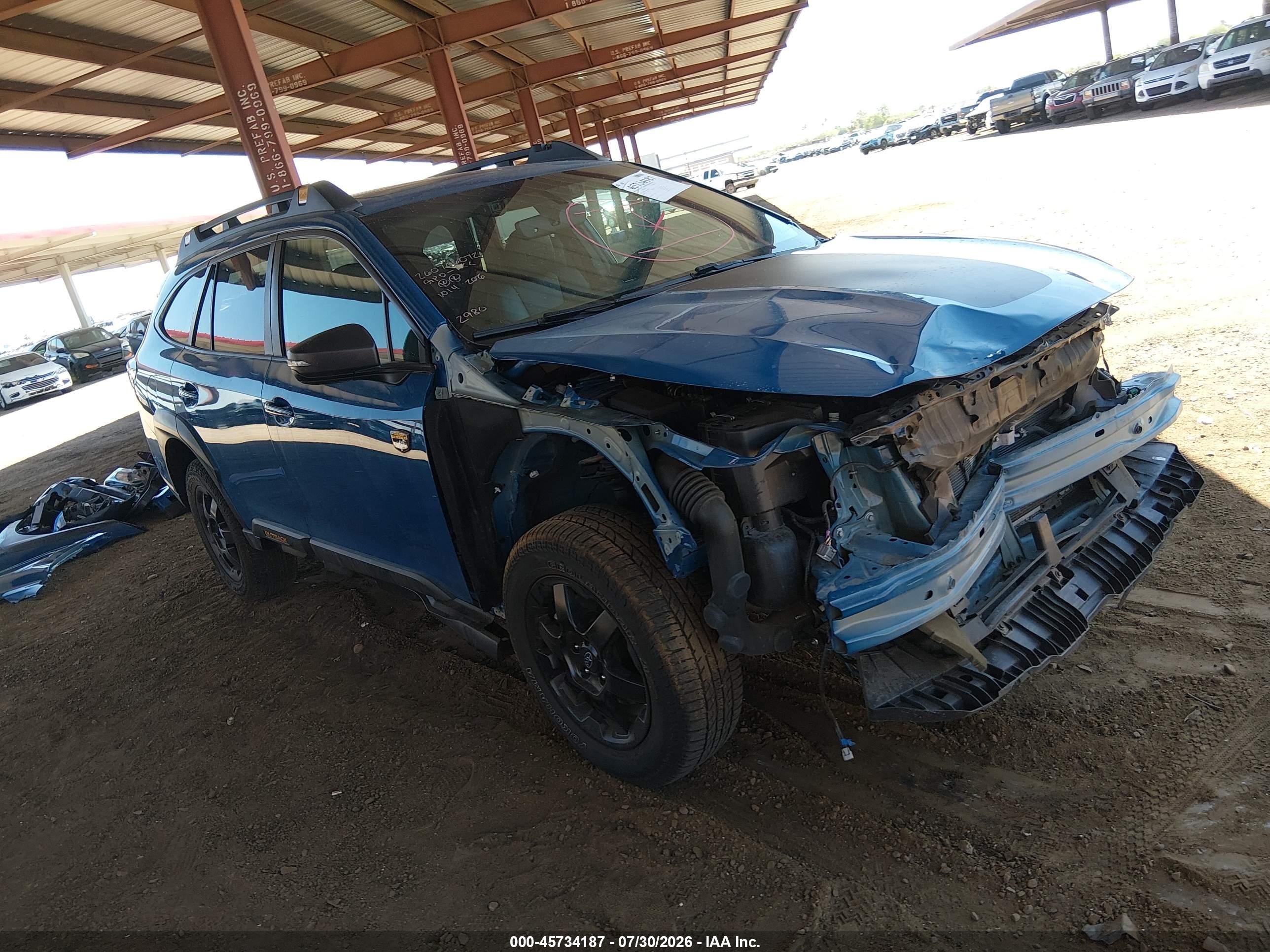 2022 Subaru Outback VIN 4S4BTGUD3N3182980 — IAAI salvage auction photo