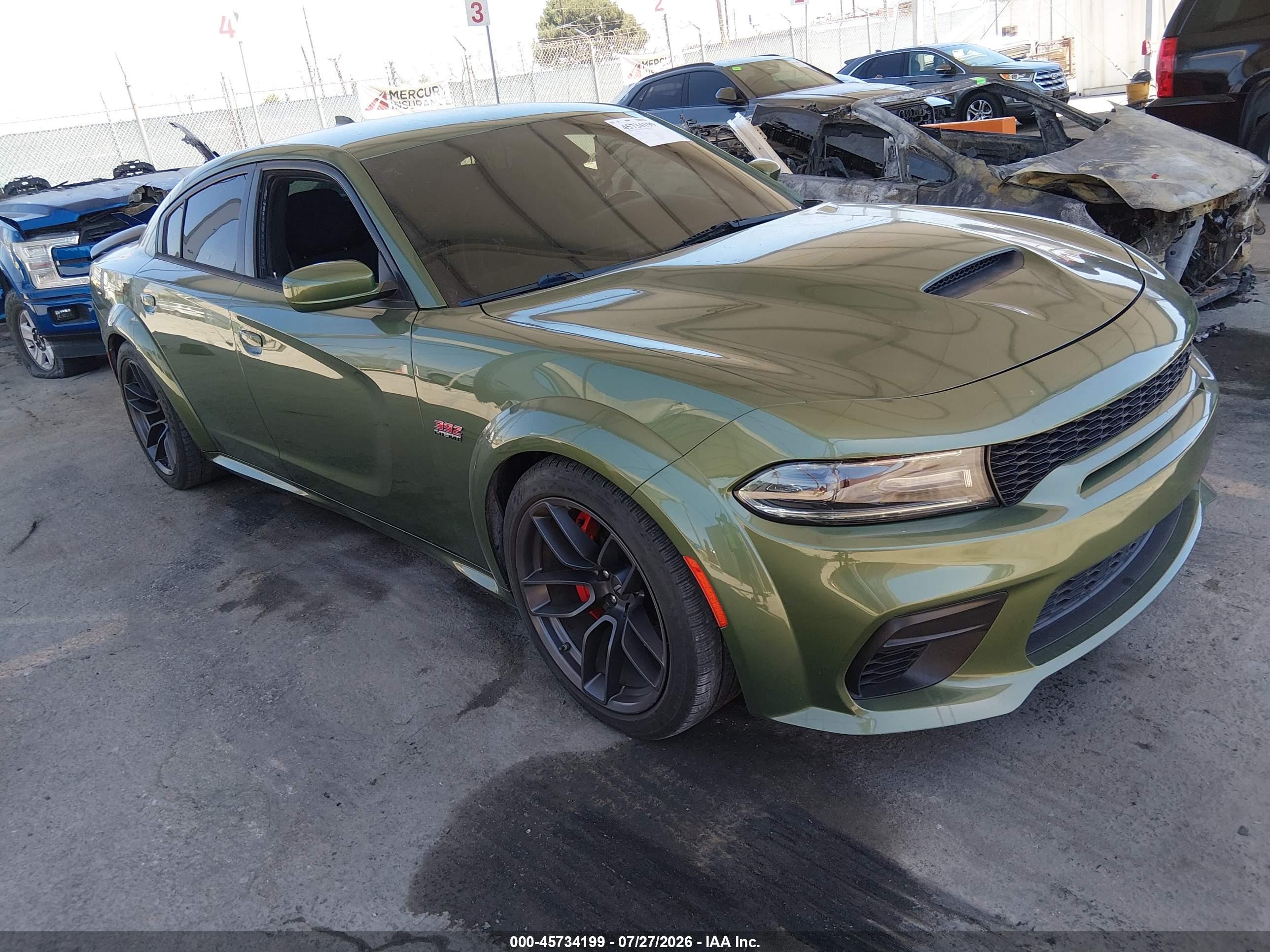2020 Dodge Charger VIN 2C3CDXGJ0LH185762 IAAI salvage auction — Theft, Salvage (California), sold $19,200 on 2026-09-02 (photo 1)