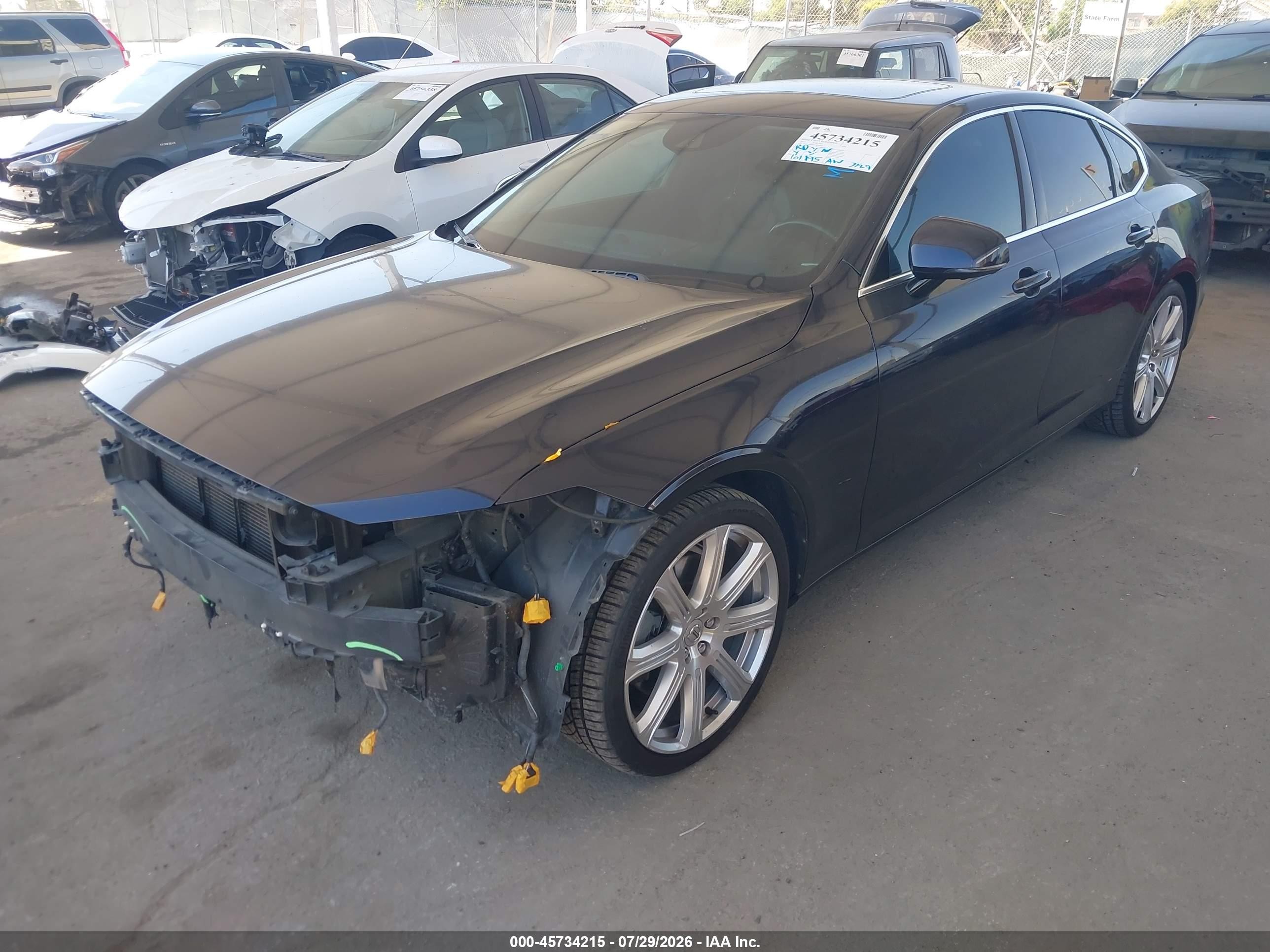 2017 Volvo S90 VIN YV1A22MK0H1016009 IAAI salvage auction — Front End, Salvage (California), sold $5,100 on 2026-09-14 (photo 2)