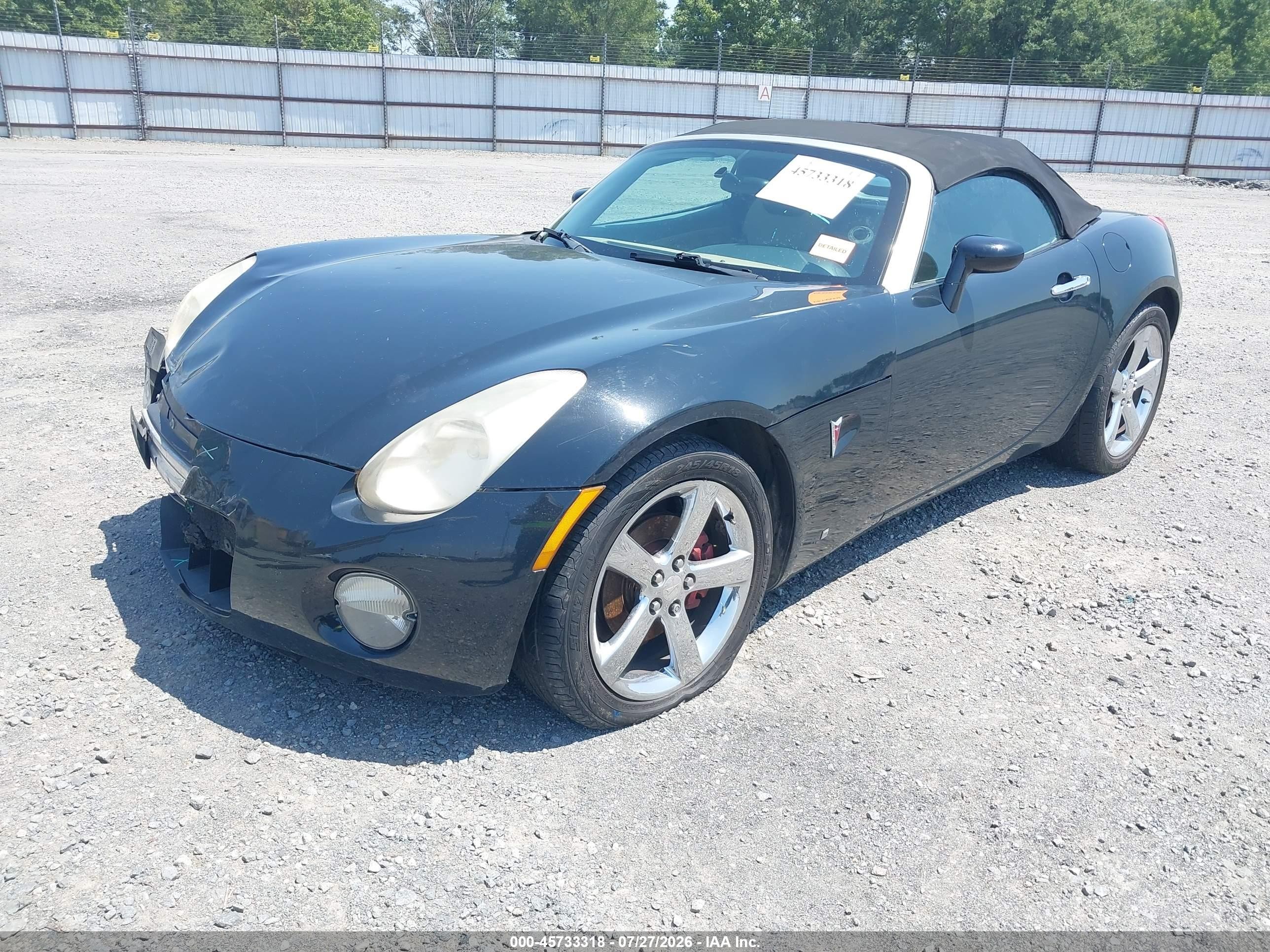 2006 Pontiac Solstice VIN 1G2MB33B06Y108031 IAAI salvage auction — Front End, Clear (Arkansas), sold $450 on 2026-09-12 (photo 2)