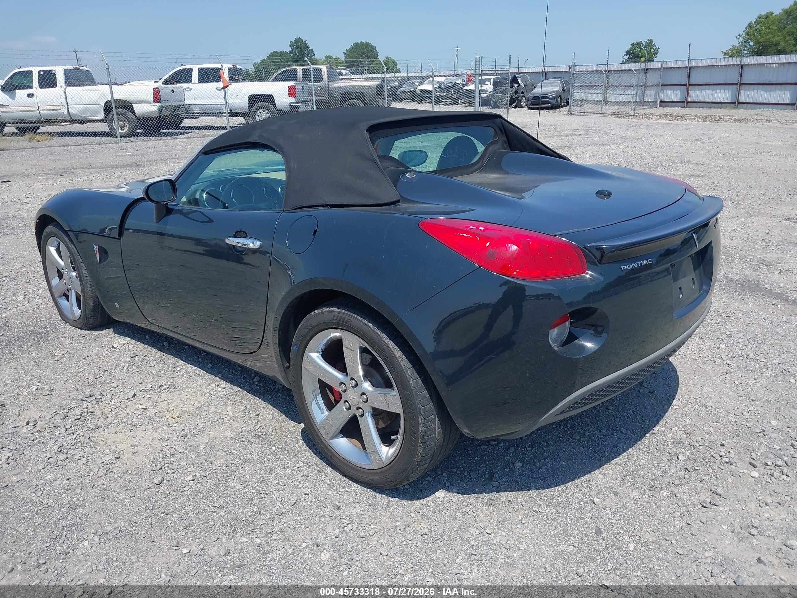 2006 Pontiac Solstice VIN 1G2MB33B06Y108031 IAAI salvage auction — Front End, Clear (Arkansas), sold $450 on 2026-09-12 (photo 3)