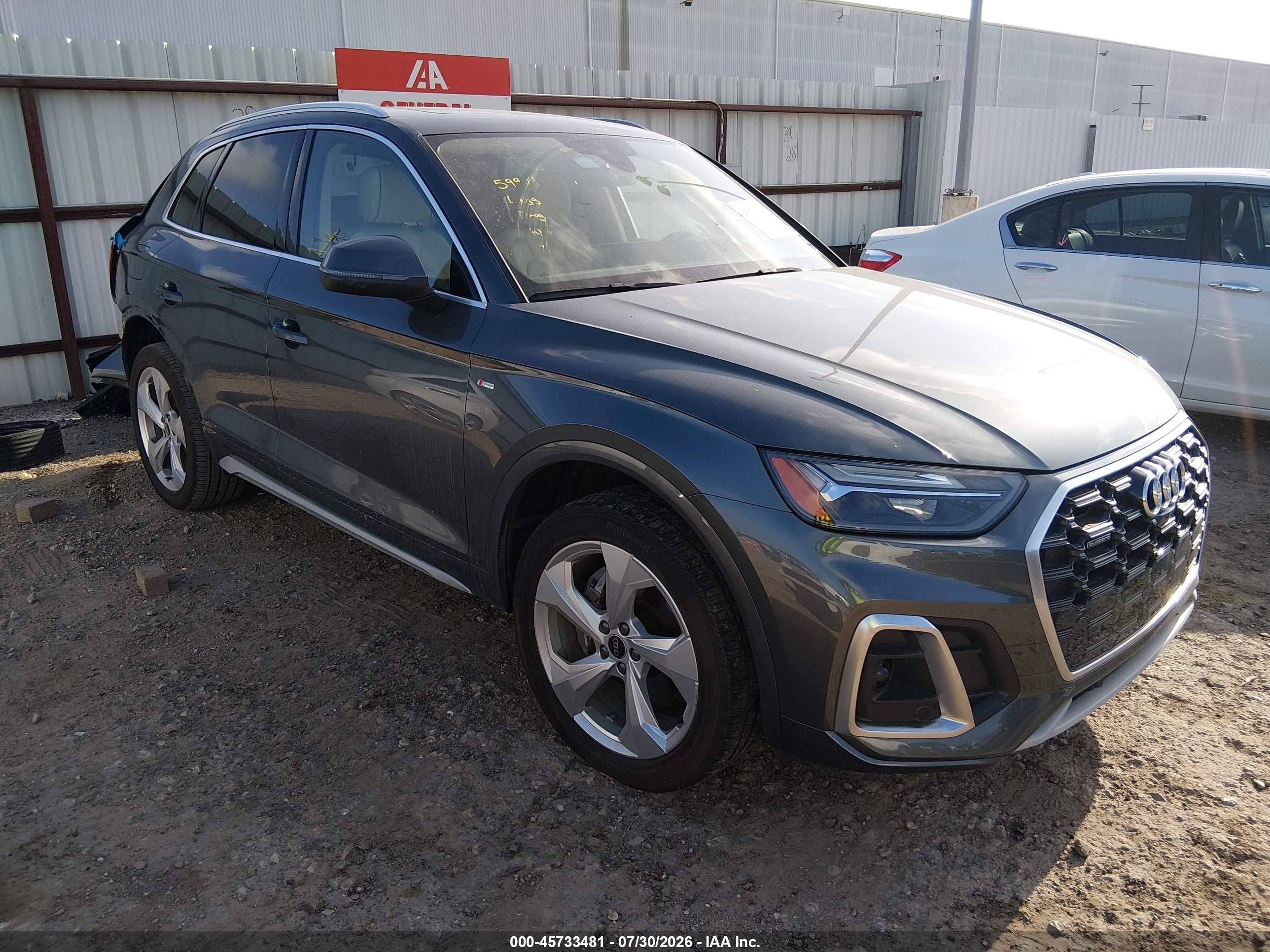 2023 Audi Q5 VIN WA1EAAFYXP2138000 — IAAI salvage auction photo