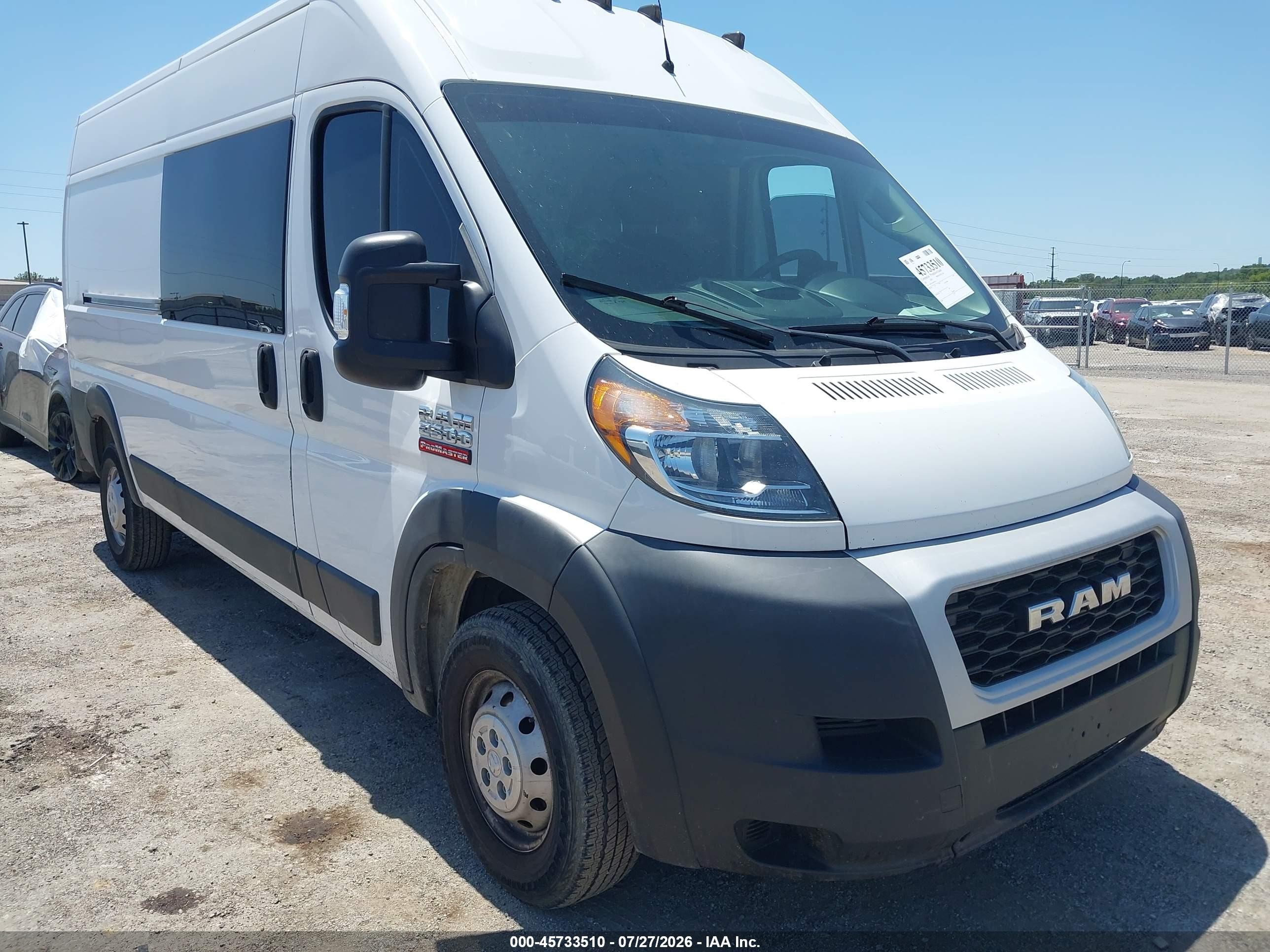 2021 Ram ProMaster 2500 VIN 3C6ERVDG2ME505347 — IAAI salvage auction photo