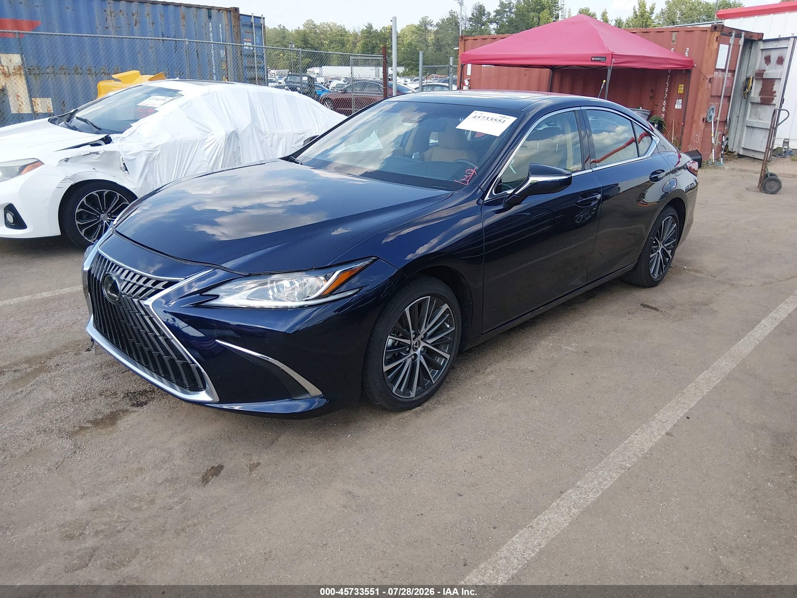 2025 Lexus ES VIN 58ADZ1B19SU219297 IAAI salvage auction — Unknown, Salvage (Mississippi), sold $19,100 on 2026-09-12 (photo 2)