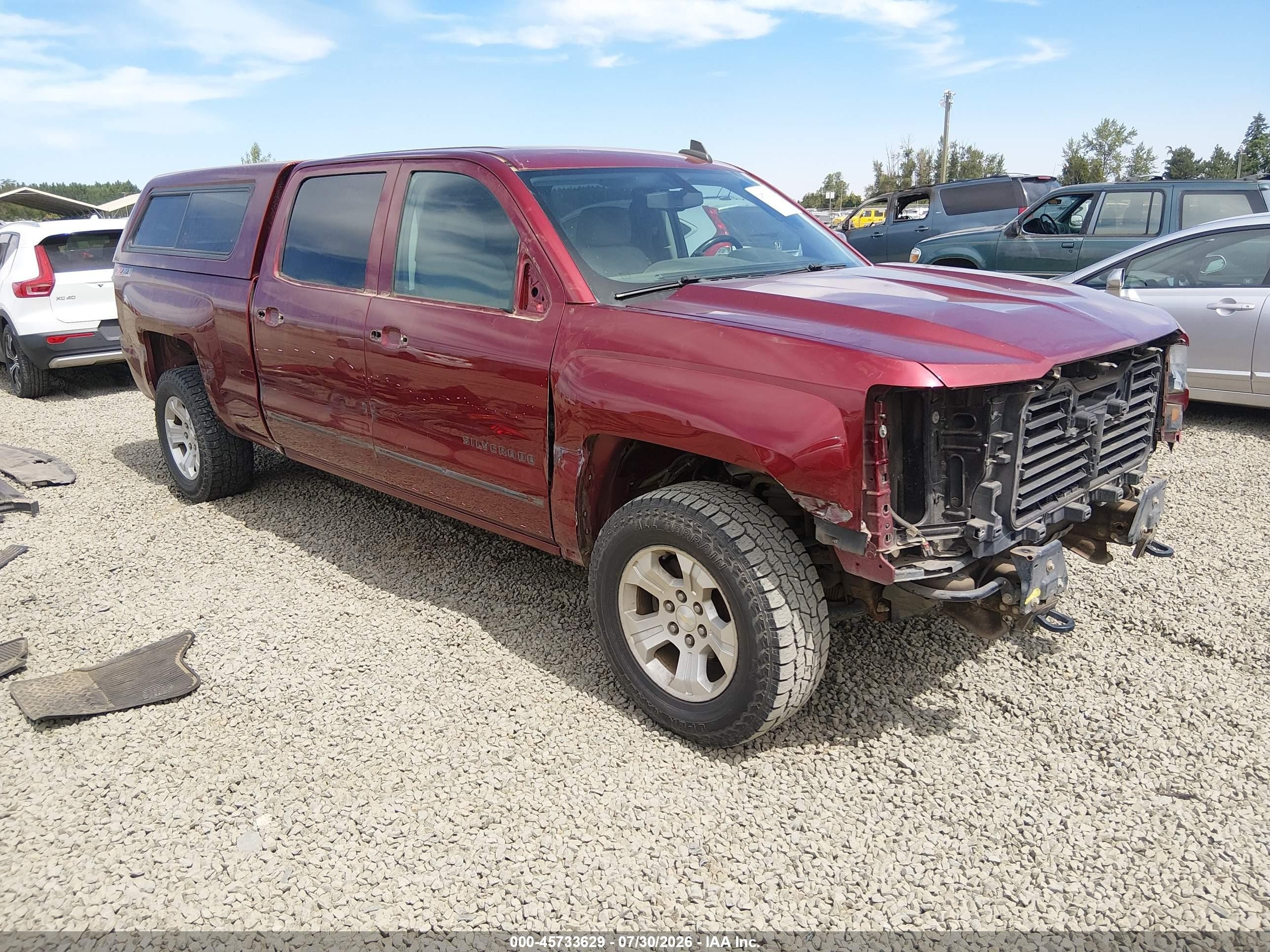2017 Chevrolet Silverado 1500 VIN 3GCUKREC6HG161611 — IAAI salvage auction photo