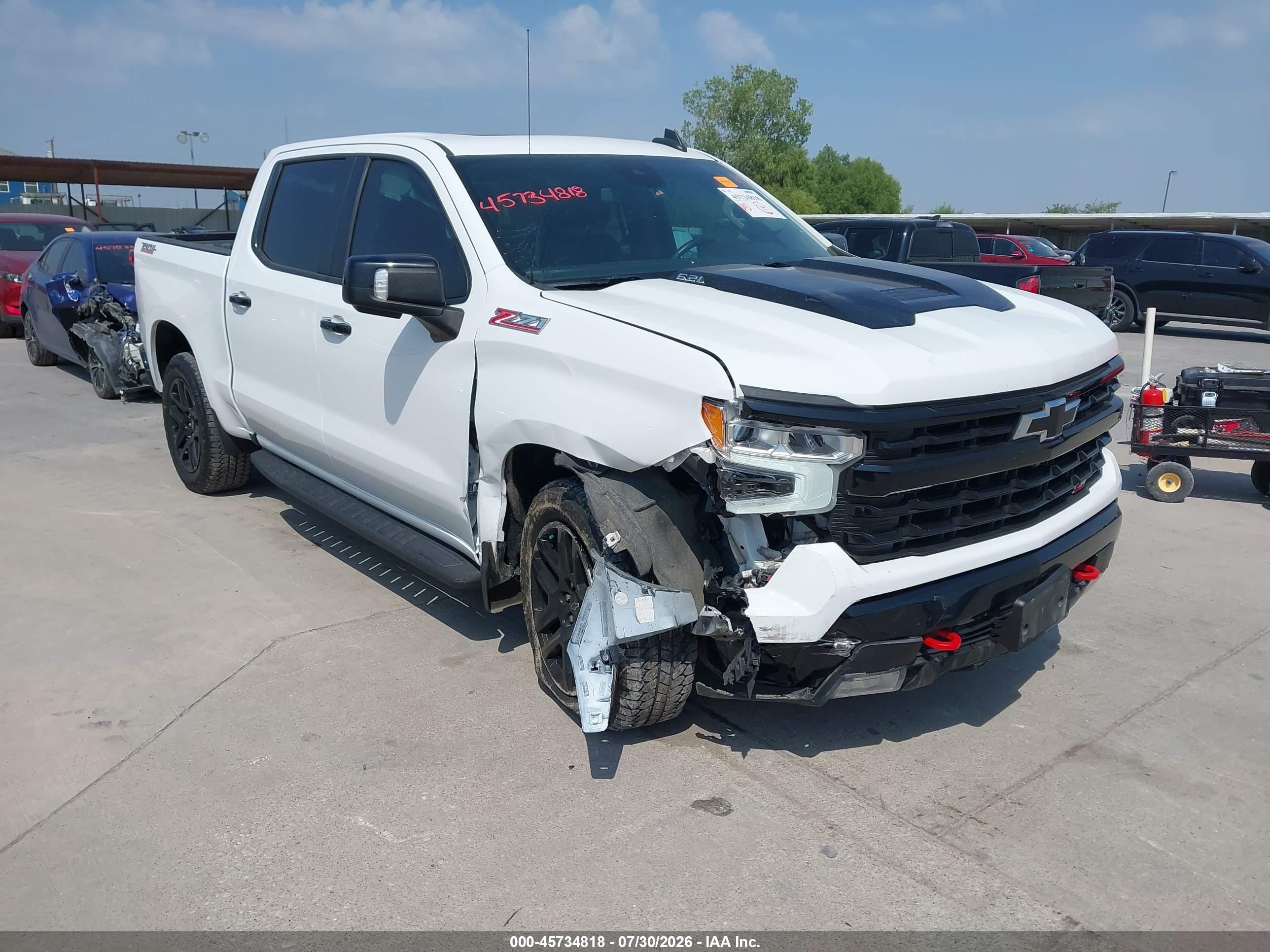 2022 Chevrolet Silverado 1500 VIN 3GCUDFEL6NG587058 — IAAI salvage auction photo