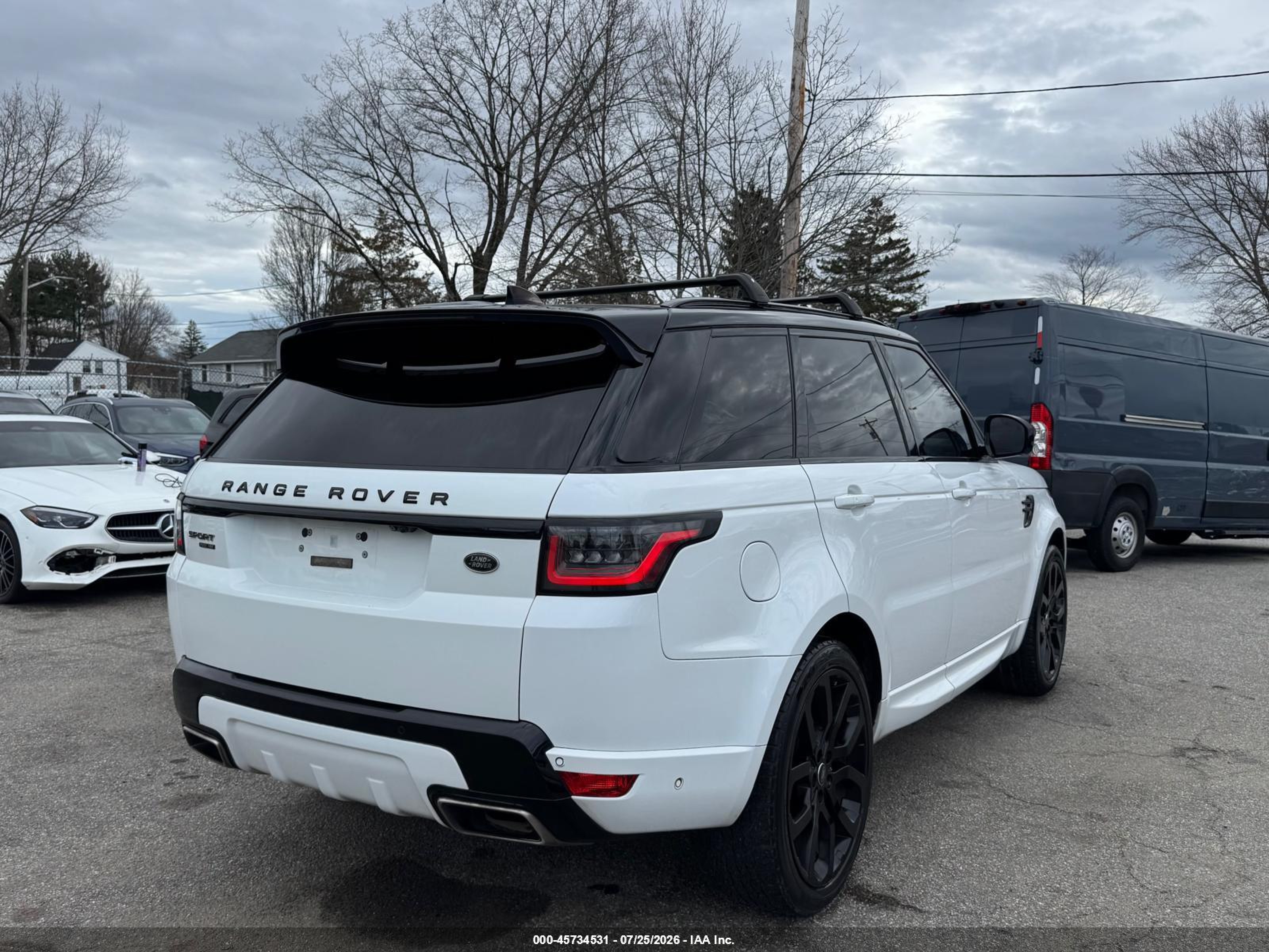 2021 Land rover Range rover sport VIN SALWR2SE0MA758093 IAAI salvage auction — Unknown, Clear (Texas), sold $21,800 on 2026-09-01 (photo 4)