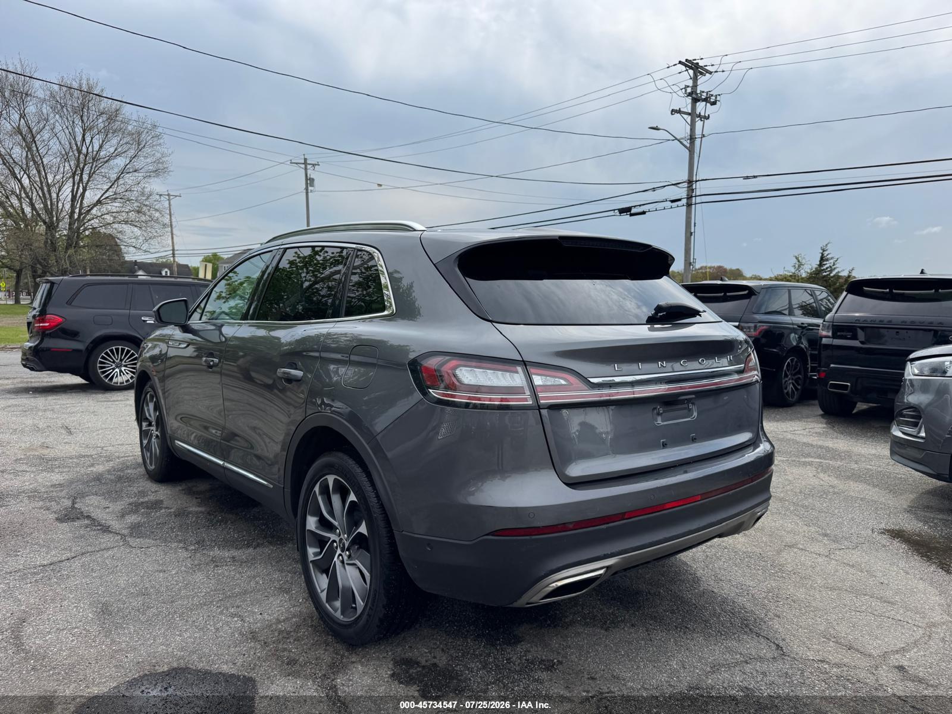 2022 Lincoln Nautilus VIN 2LMPJ8K93NBL22482 IAAI salvage auction — Unknown, Clear (New York), sold $4,450 on 2026-08-19 (photo 3)