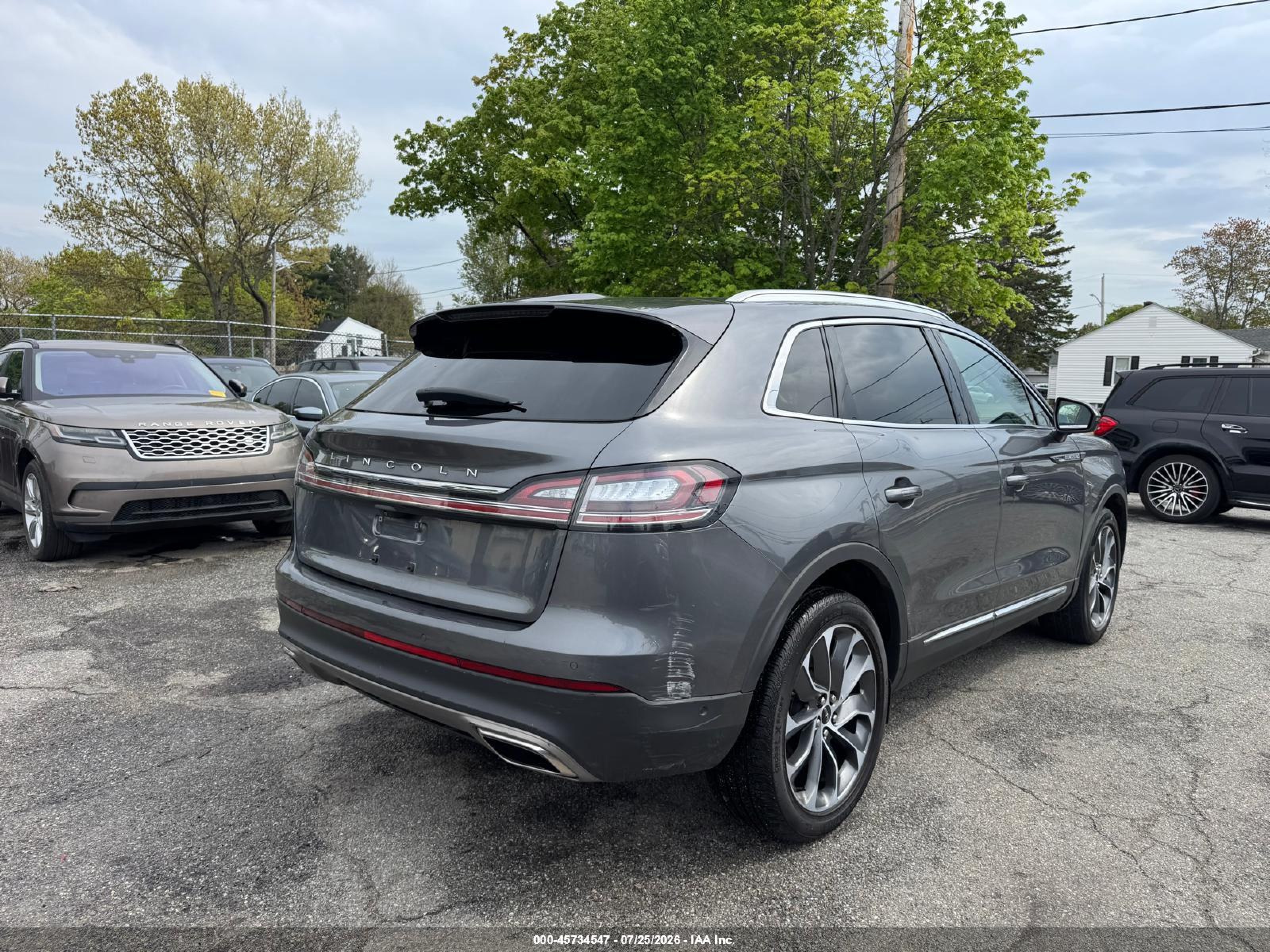2022 Lincoln Nautilus VIN 2LMPJ8K93NBL22482 IAAI salvage auction — Unknown, Clear (New York), sold $4,450 on 2026-08-19 (photo 4)