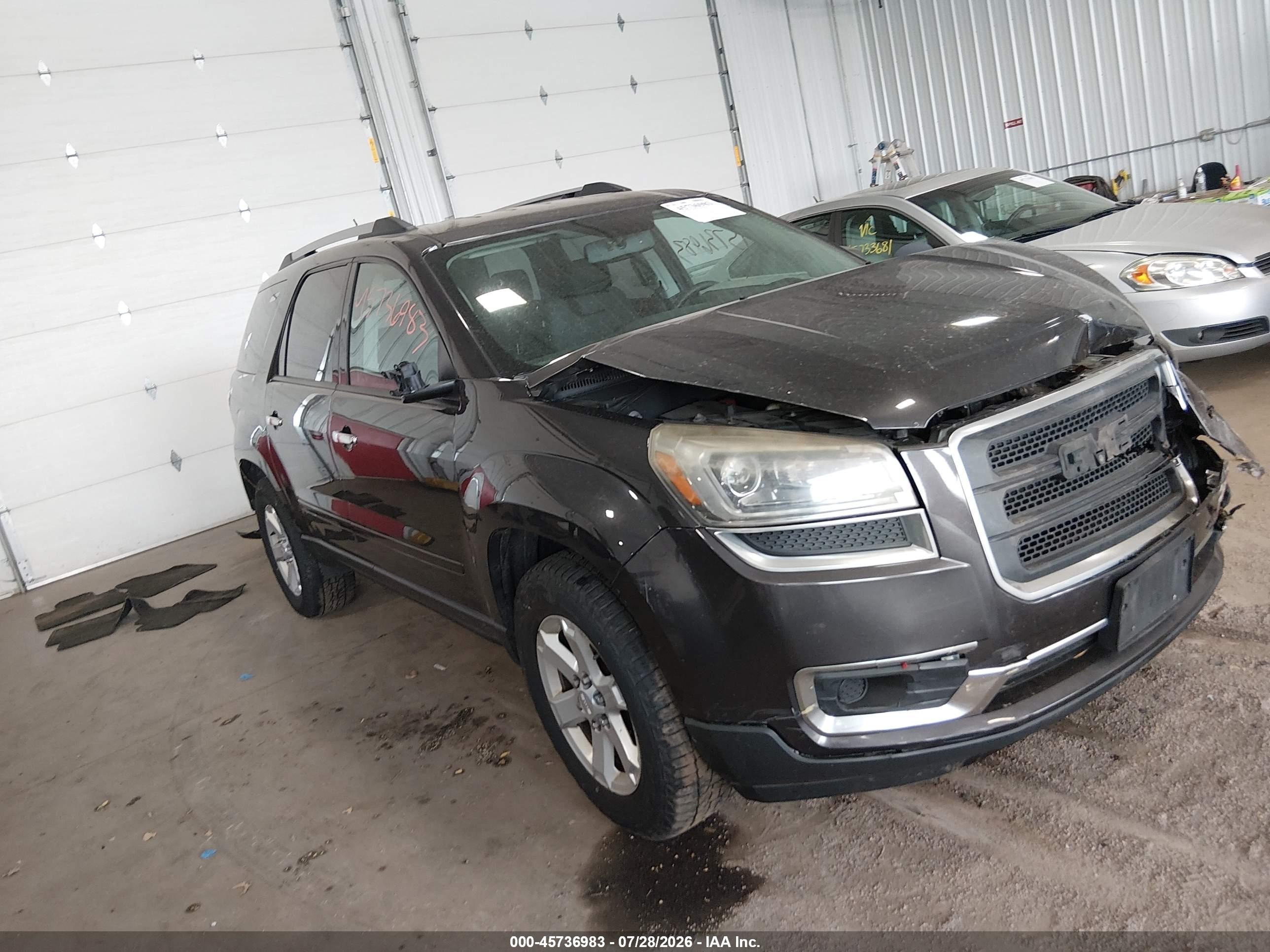 2013 Gmc Acadia VIN 1GKKVPKD3DJ176578 IAAI salvage auction — Front End, Prior Salvage (Minnesota), sold $700 on 2026-10-05 (photo 1)