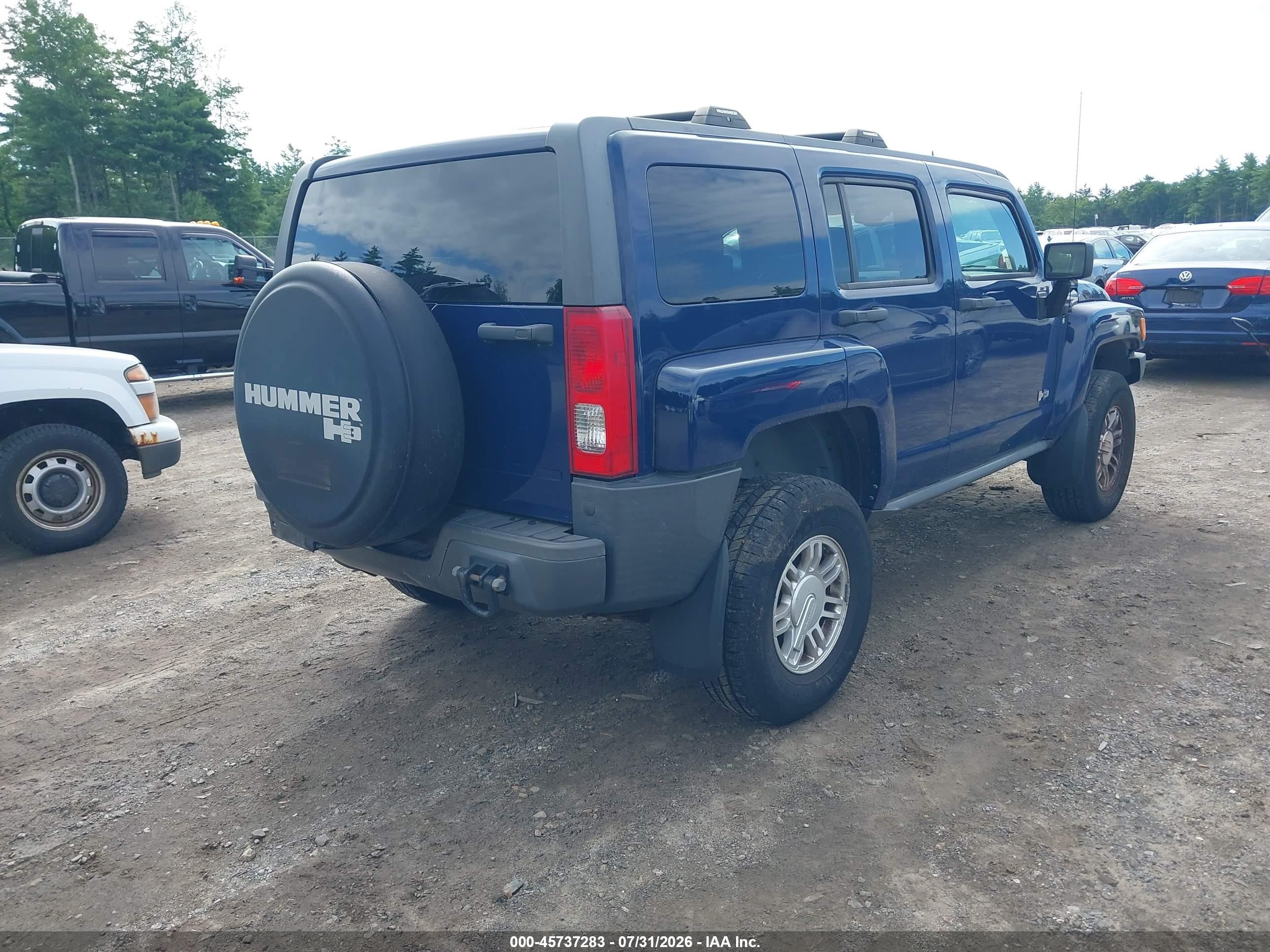 2009 Hummer H3 VIN 5GTEN13E798102150 IAAI salvage auction — Normal Wear, Clear (Massachusetts), sold $500 on 2026-09-04 (photo 4)