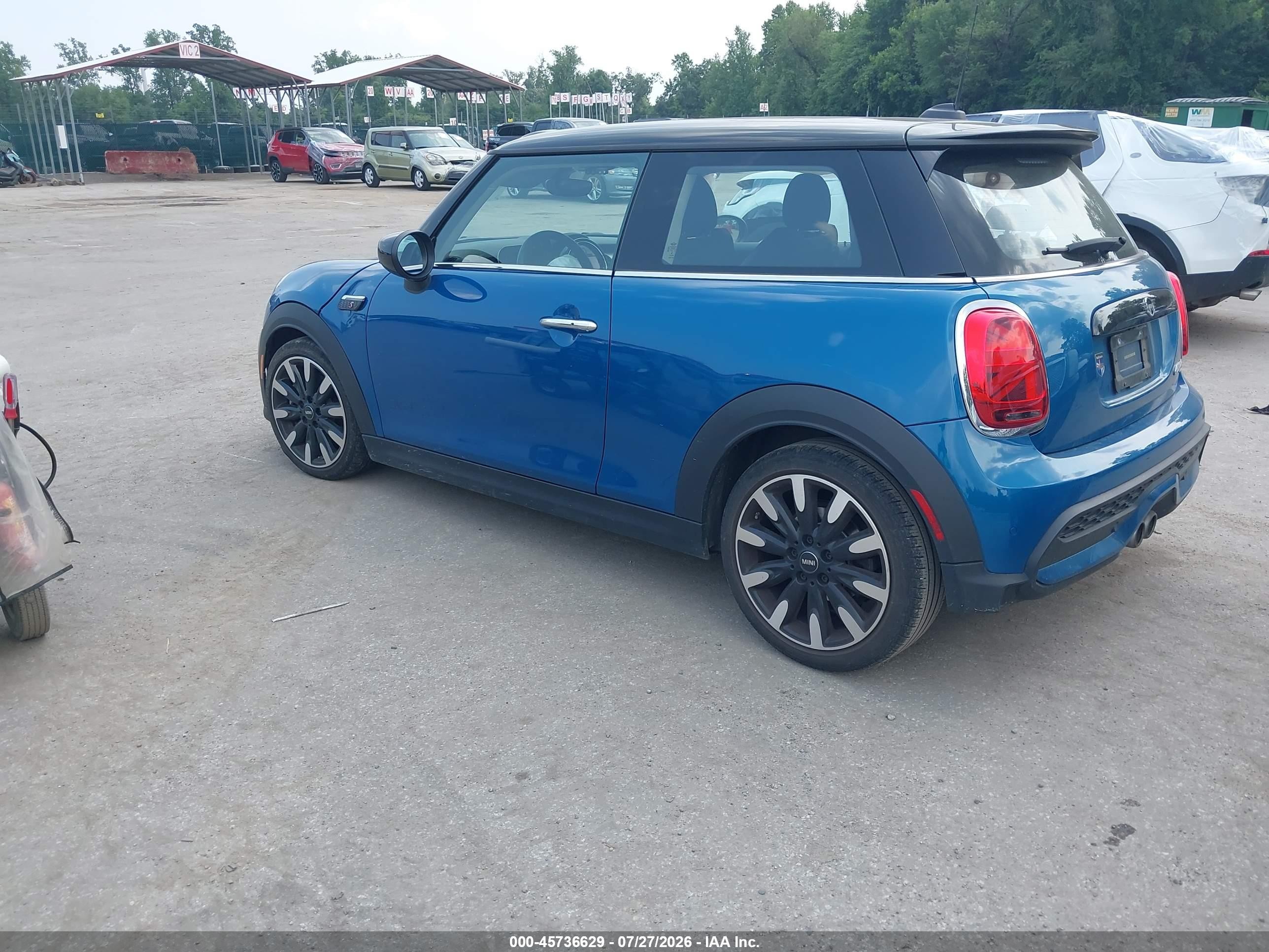 2022 Mini Hard top VIN WMW53DH04N2R09845 IAAI salvage auction — Front End, Salvage - Greater Than 75% (Maryland), sold $2,900 on 2026-09-04 (photo 3)