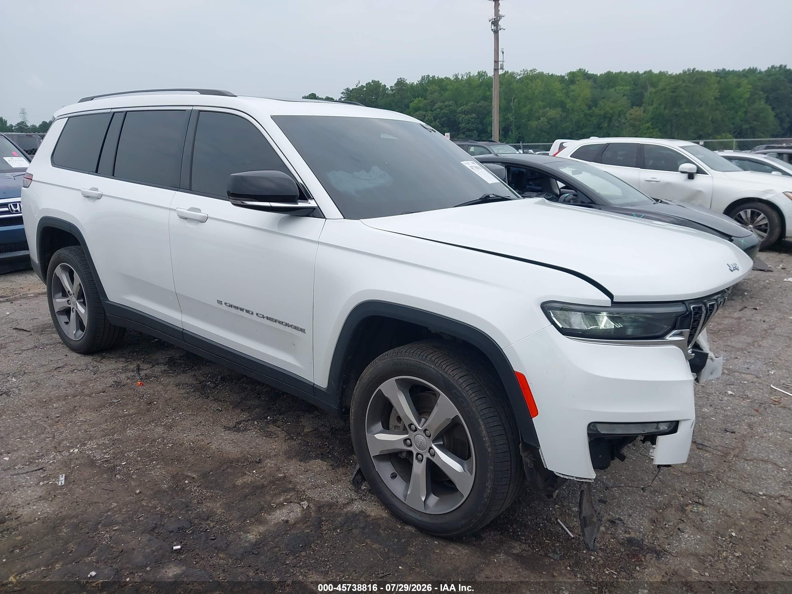2021 Jeep Grand Cherokee L VIN 1C4RJKBG4M8101804 — IAAI salvage auction photo