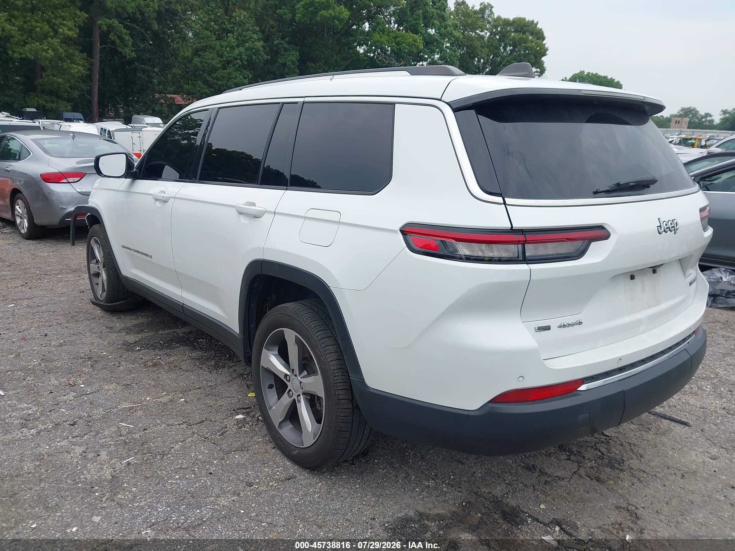 2021 Jeep Grand cherokee VIN 1C4RJKBG4M8101804 IAAI salvage auction — Front End, Salvage (Georgia), sold $7,150 on 2026-09-09 (photo 3)