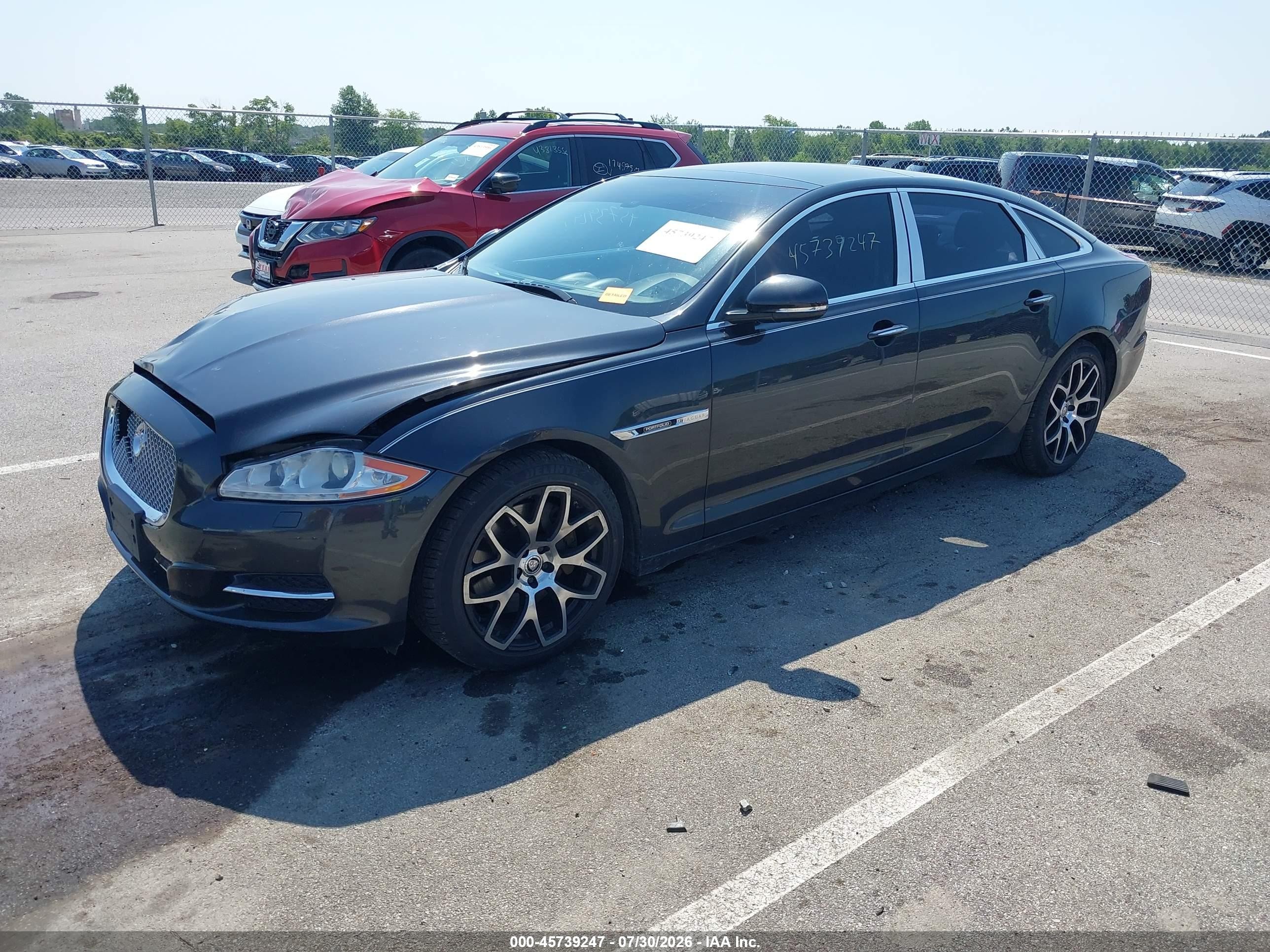 2012 Jaguar Xj series VIN SAJWA2GB0CLV39345 IAAI salvage auction — Front End, Clear (Indiana), sold $1,650 on 2026-09-13 (photo 2)