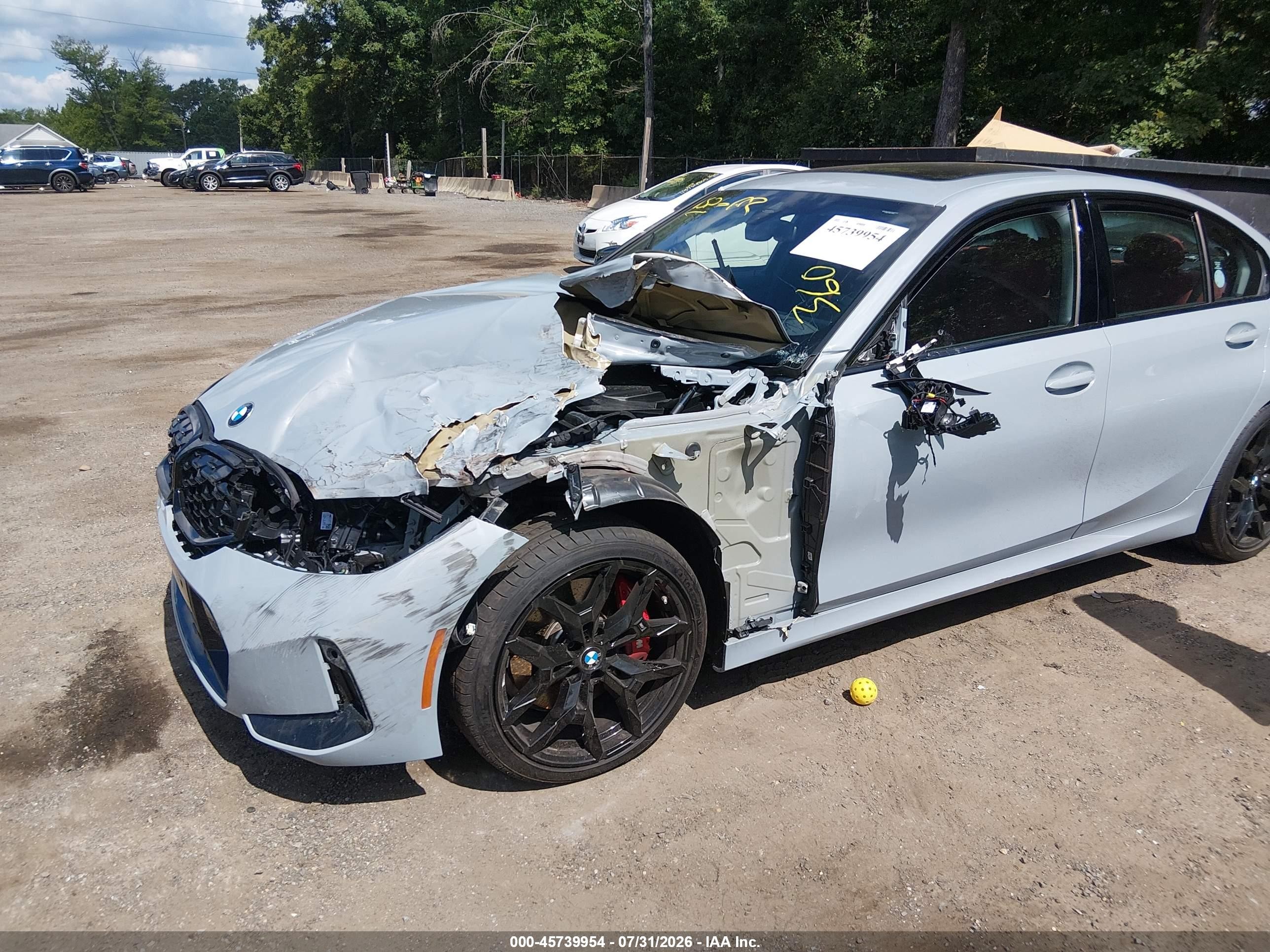 2026 BMW M340i VIN WBA53FT04TFW13183 IAAI salvage auction — Front End, Salvage - Greater Than 75% (Maryland), sold $25,250 on 2026-09-18 (photo 6)