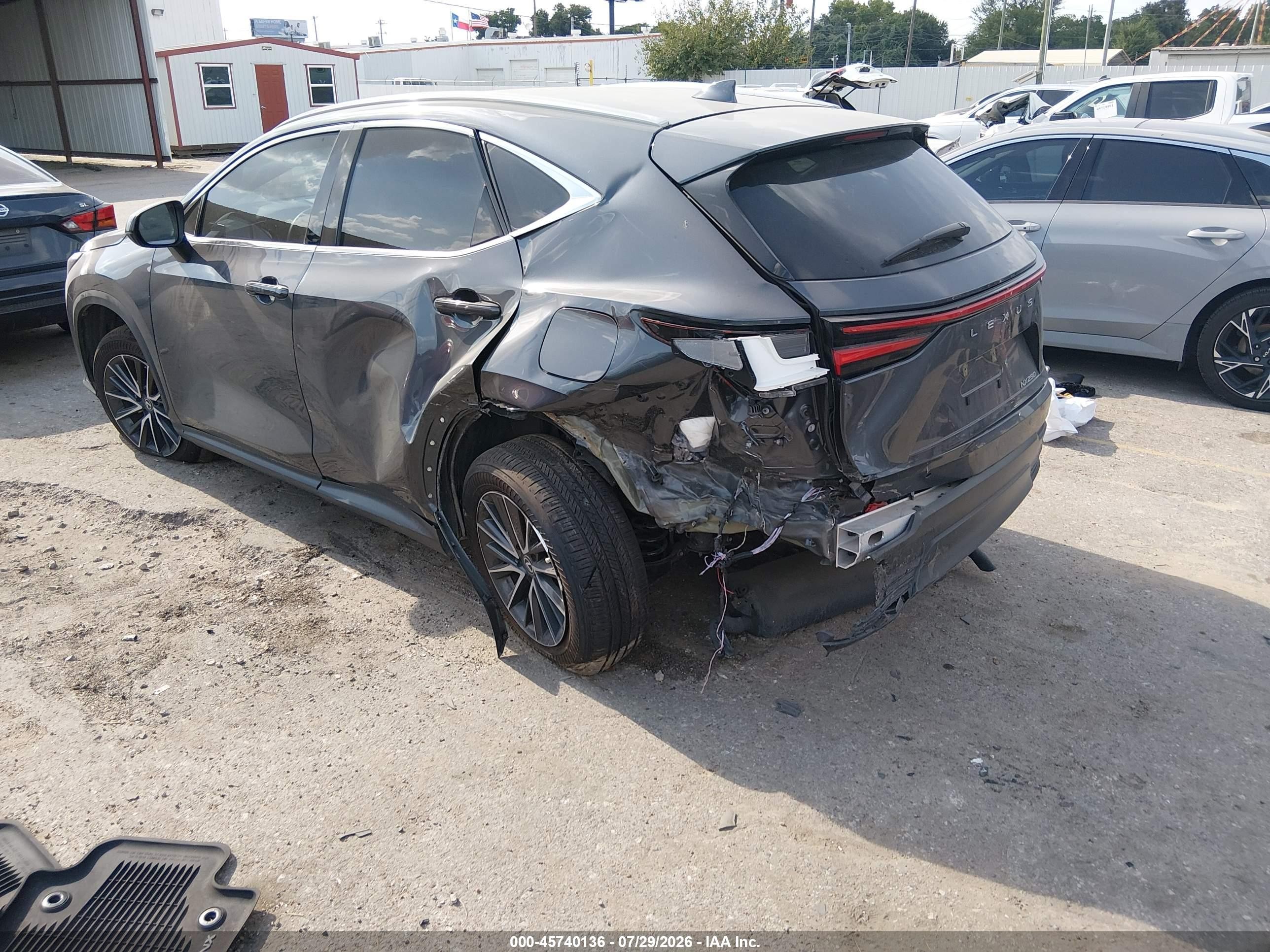 2024 Lexus Nx VIN 2T2GDCAZ0RC006283 IAAI salvage auction — Rear End, Salvage (Texas), sold $10,200 on 2026-09-09 (photo 3)