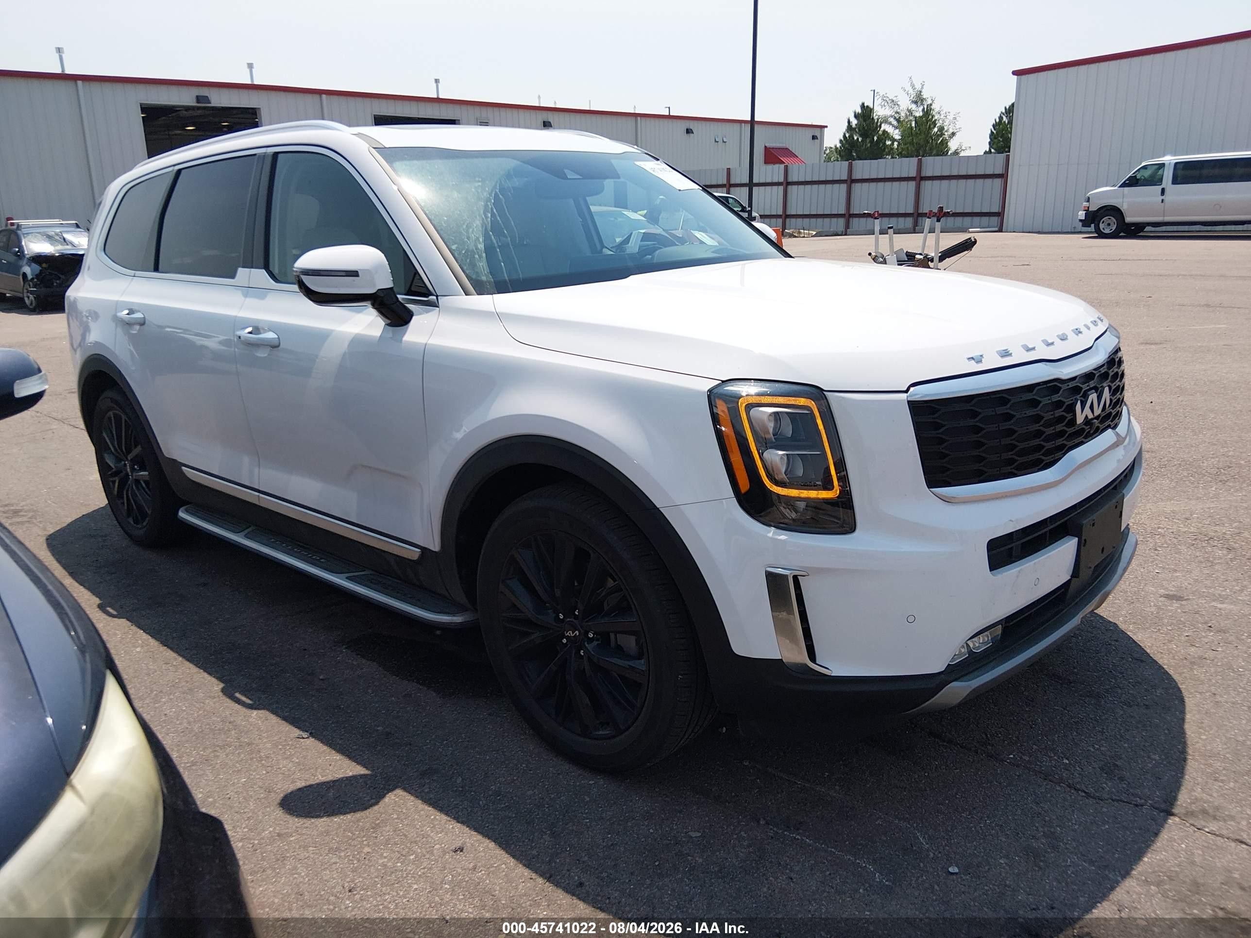 2022 Kia Telluride VIN 5XYP5DHC9NG225492 — IAAI salvage auction photo