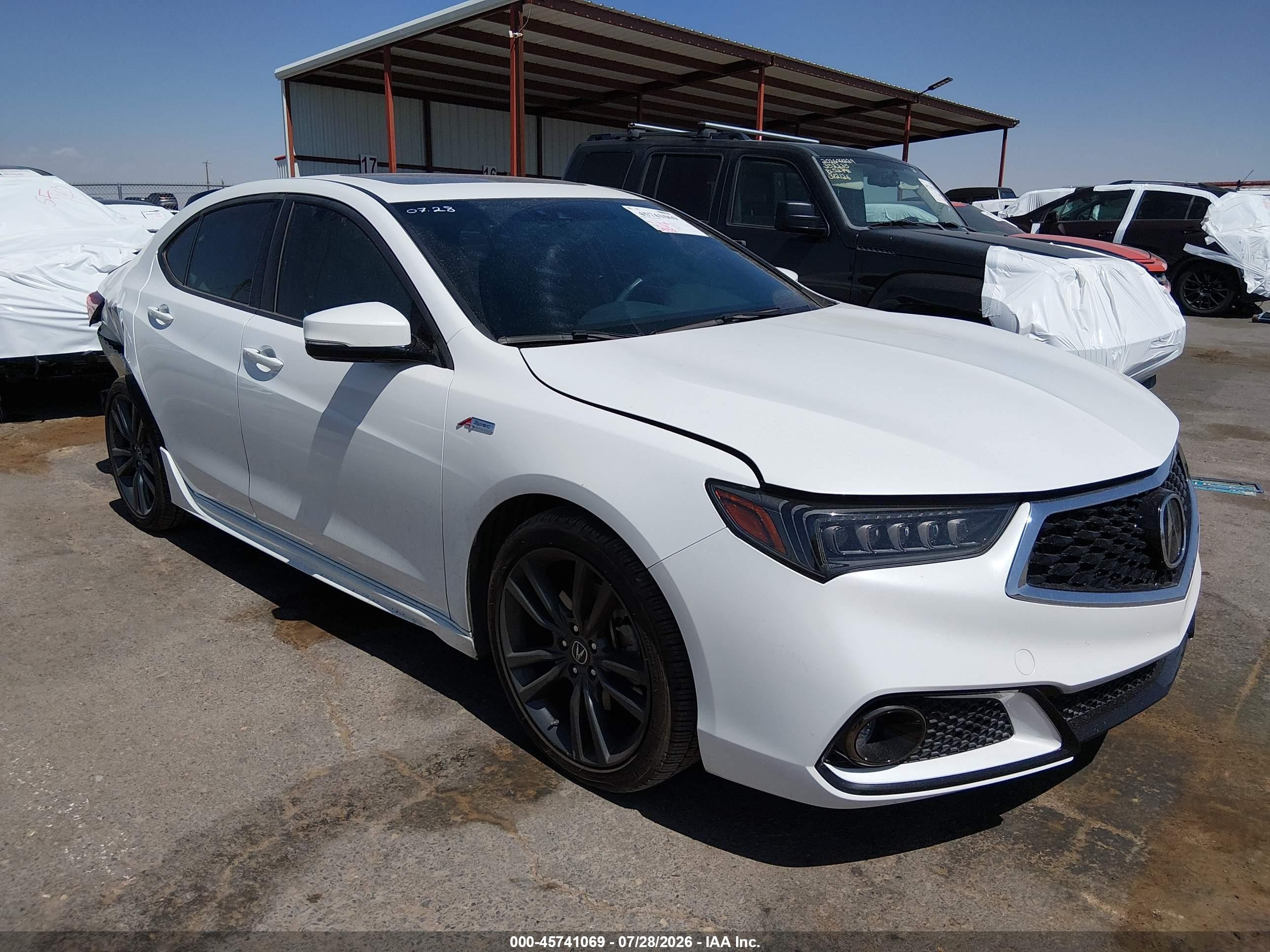 2018 Acura TLX VIN 19UUB2F63JA008674 IAAI salvage auction — Rear End, Salvage (New Mexico), sold $8,700 on 2026-09-16 (photo 1)