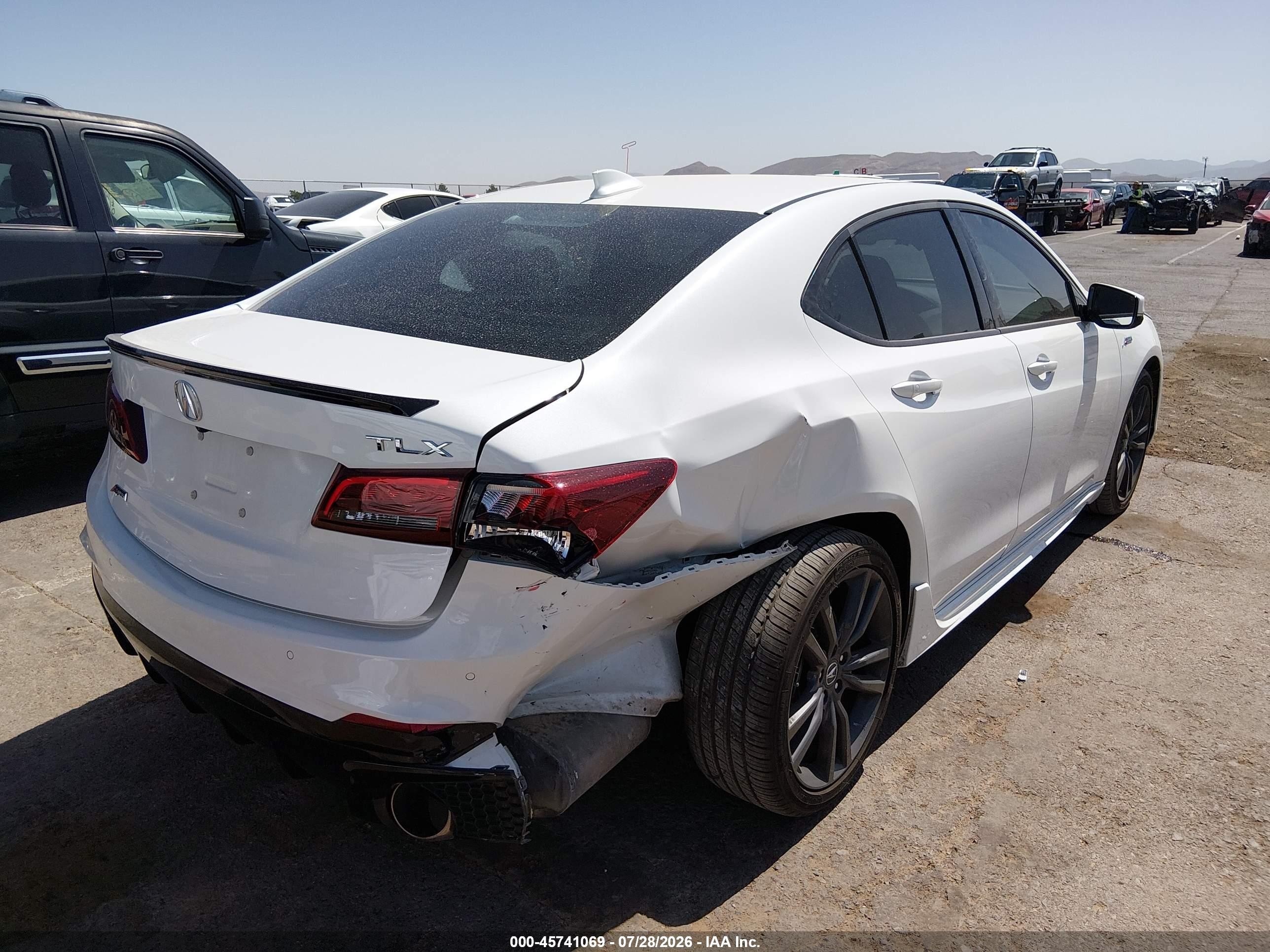 2018 Acura TLX VIN 19UUB2F63JA008674 IAAI salvage auction — Rear End, Salvage (New Mexico), sold $8,700 on 2026-09-16 (photo 4)