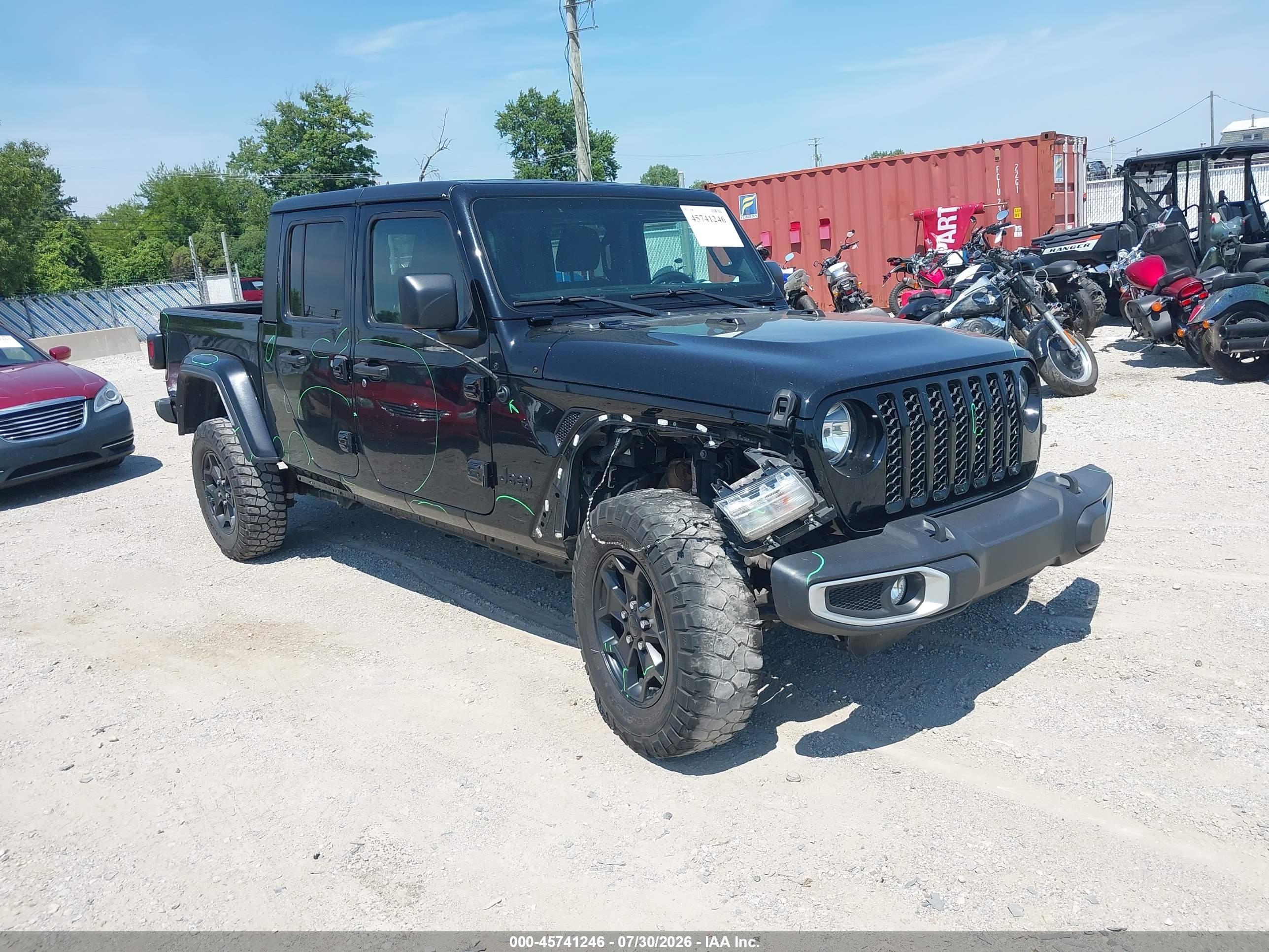 2022 Jeep Gladiator VIN 1C6JJTAG9NL180431 — IAAI salvage auction photo