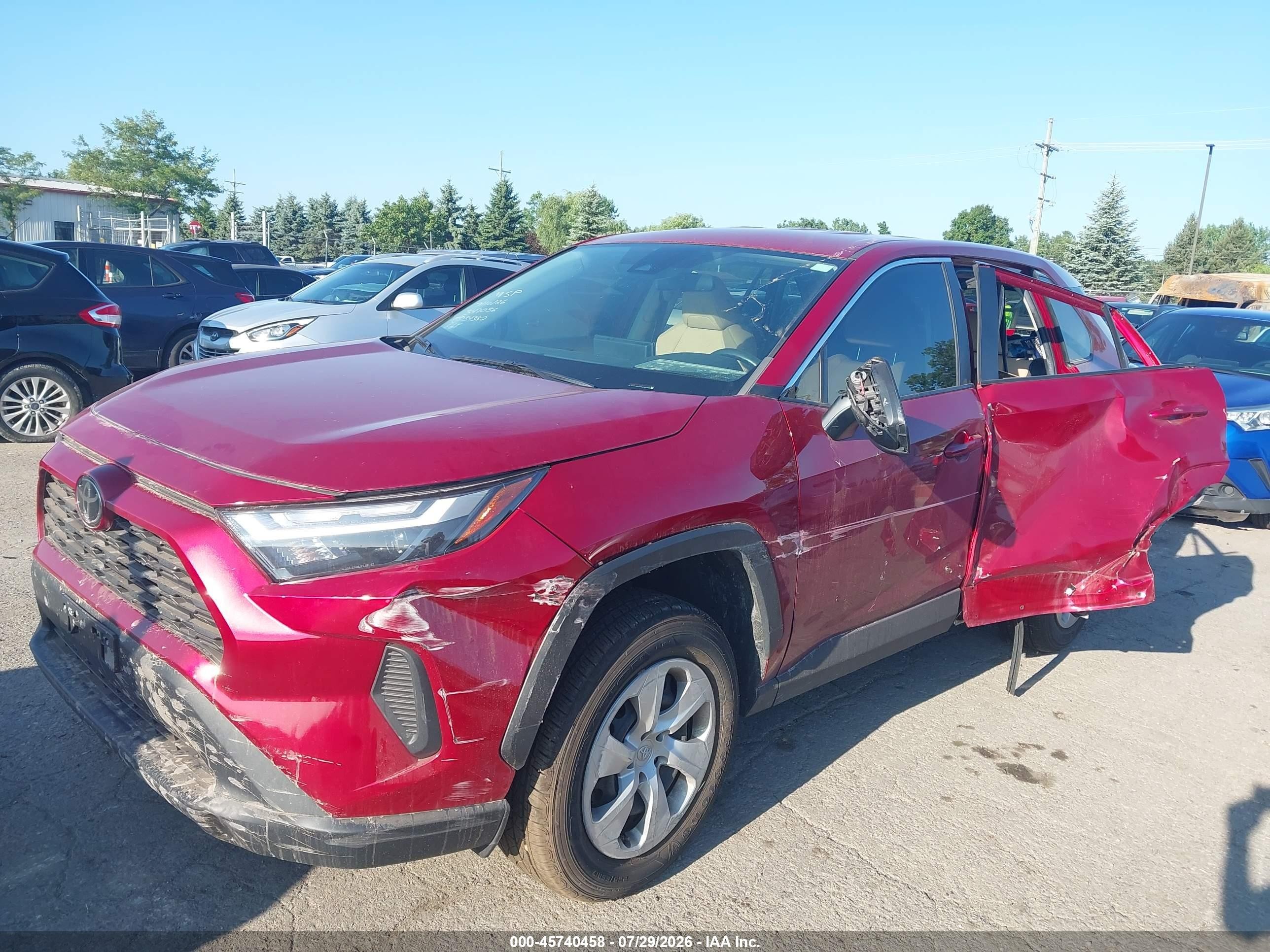 2023 Toyota Rav 4 VIN 2T3F1RFV5PW347036 IAAI salvage auction — Side, Clear (Michigan), sold $9,600 on 2026-09-24 (photo 6)