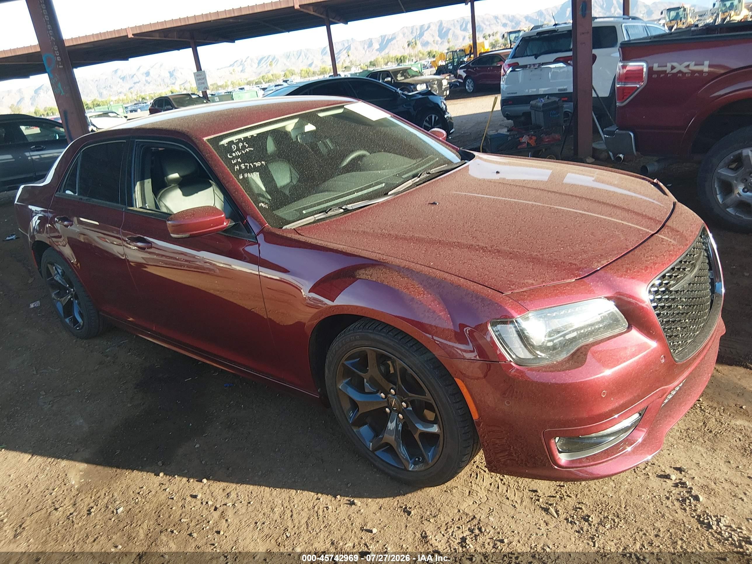 2023 Chrysler 300 VIN 2C3CCADG5PH573309 IAAI salvage auction — Unknown, Salvage (Arizona), sold $5,175 on 2026-09-08 (photo 1)