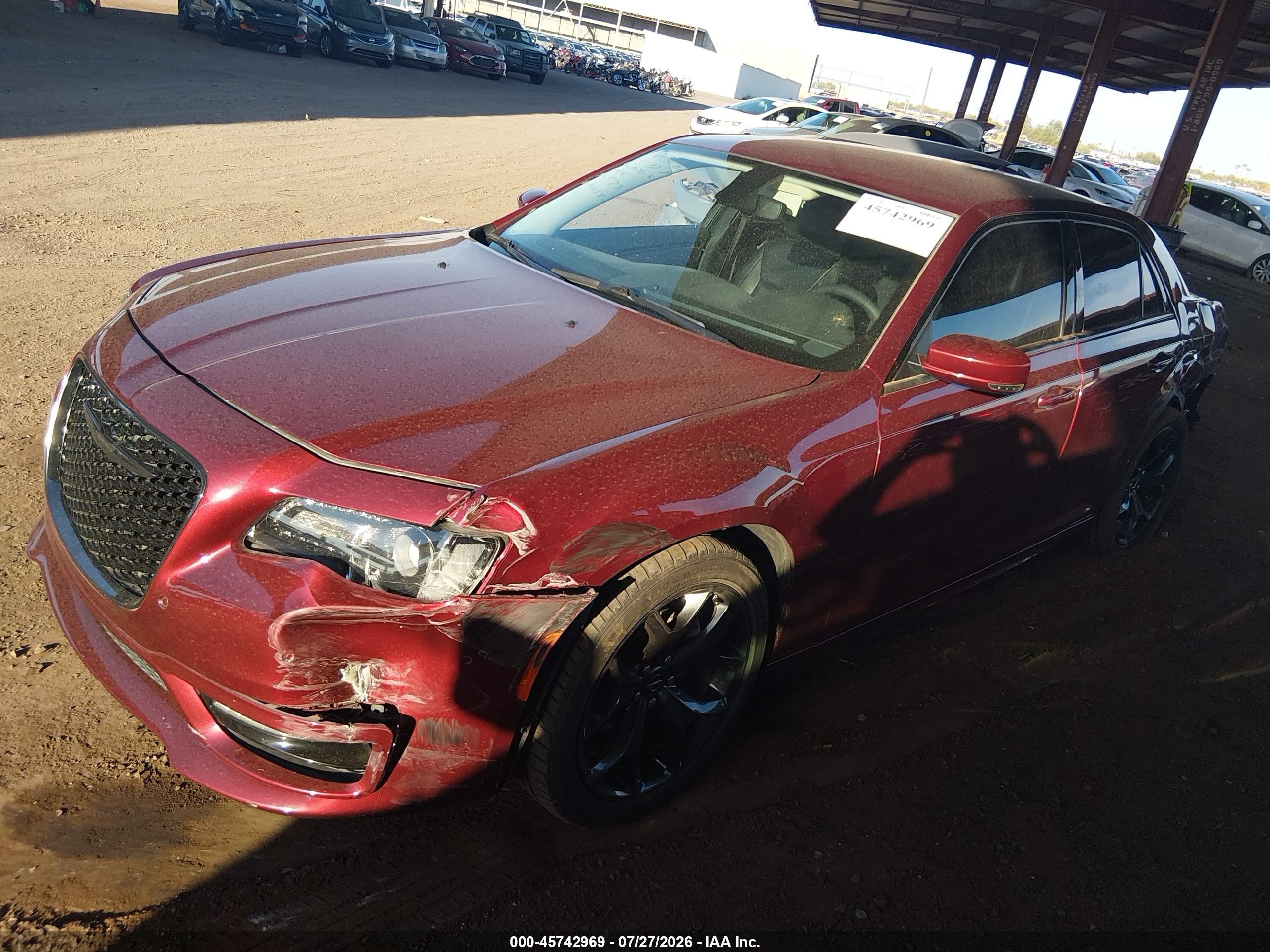 2023 Chrysler 300 VIN 2C3CCADG5PH573309 IAAI salvage auction — Unknown, Salvage (Arizona), sold $5,175 on 2026-09-08 (photo 2)