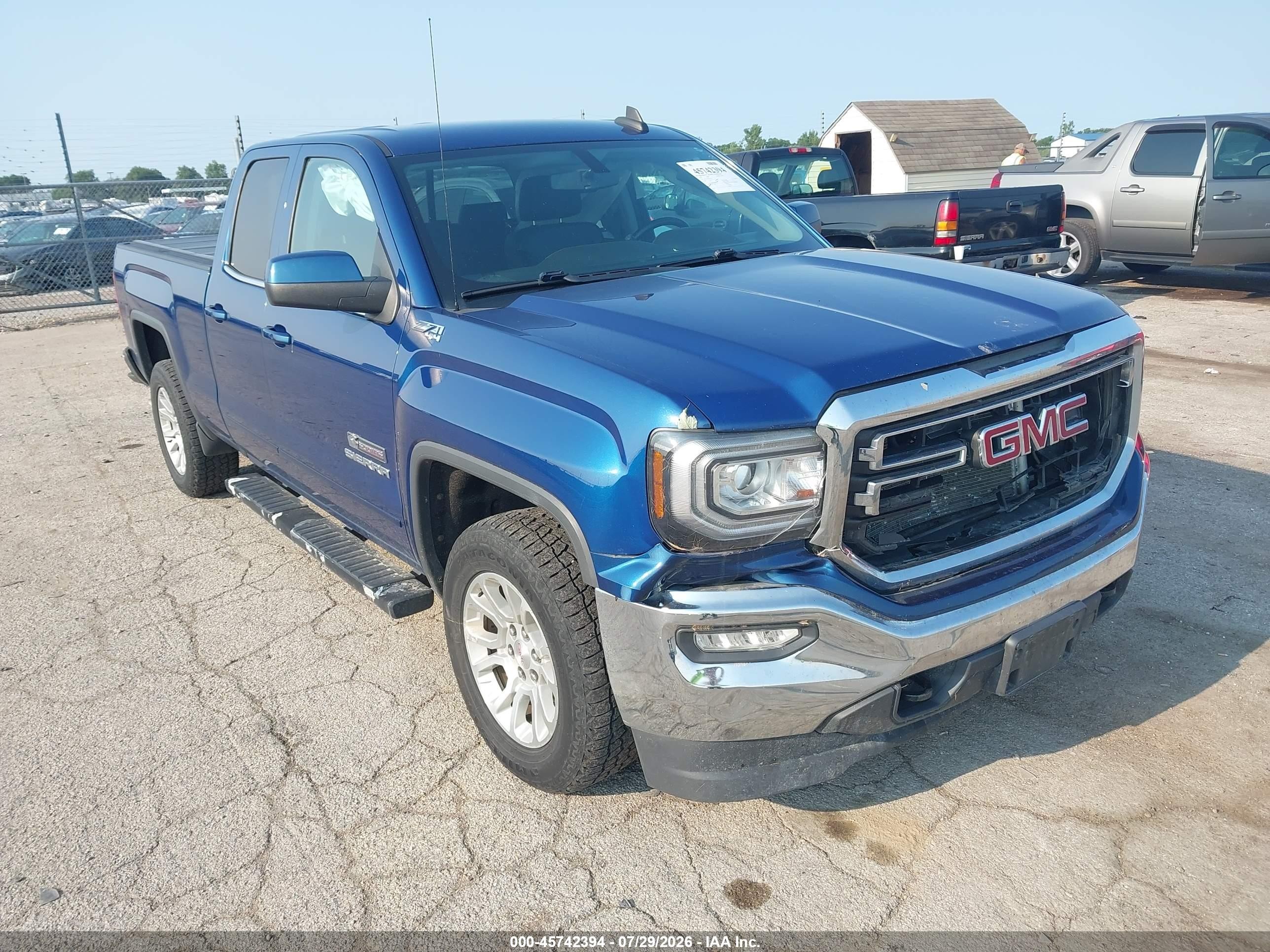 2016 GMC Sierra 1500 VIN 1GTV2MEC5GZ233713 IAAI salvage auction — Front End, Salvage (Illinois), sold $3,800 on 2026-09-09 (photo 1)