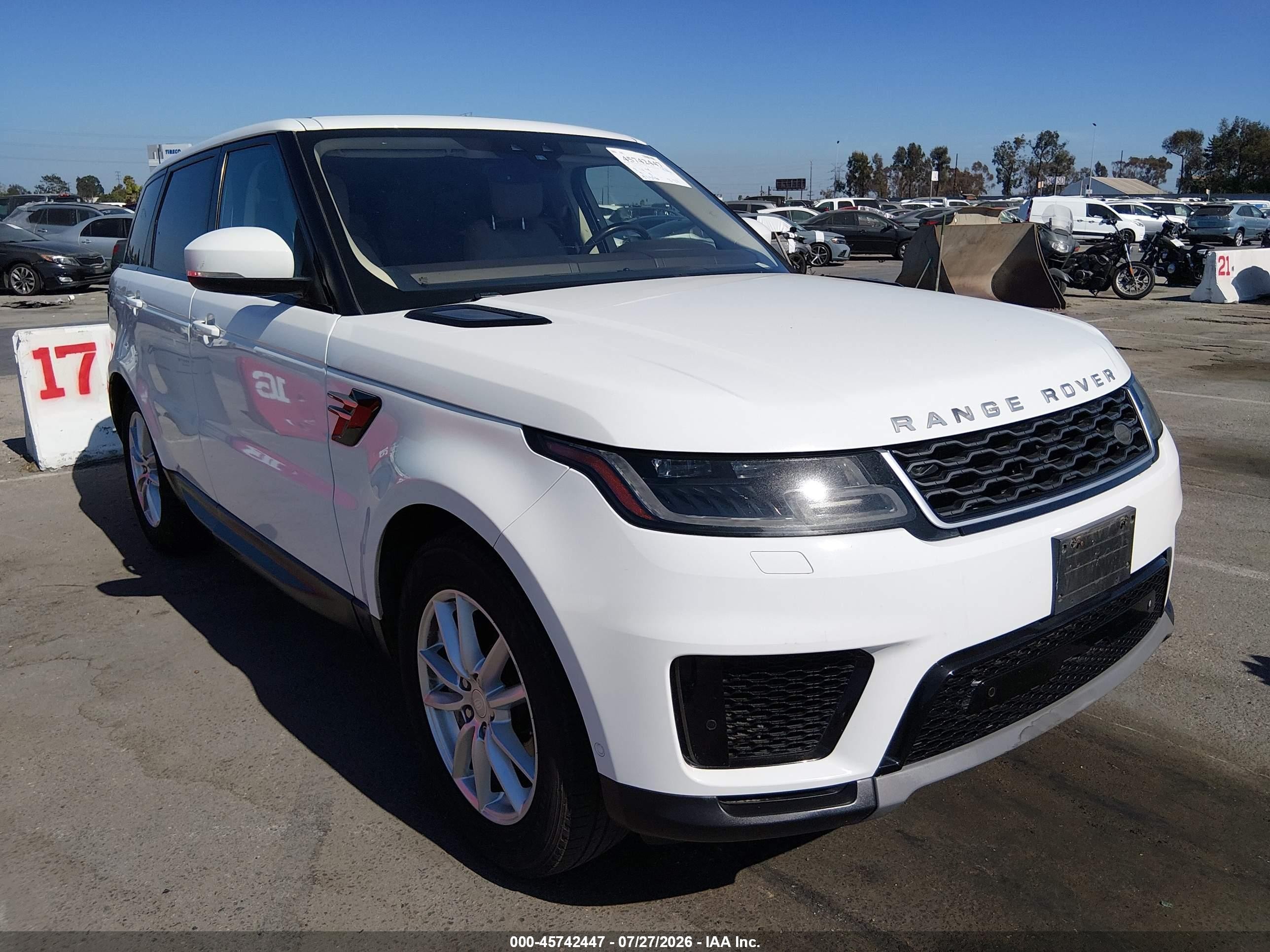 2018 Land Rover Range Rover Sport VIN SALWG2RV4JA401216 — IAAI salvage auction photo