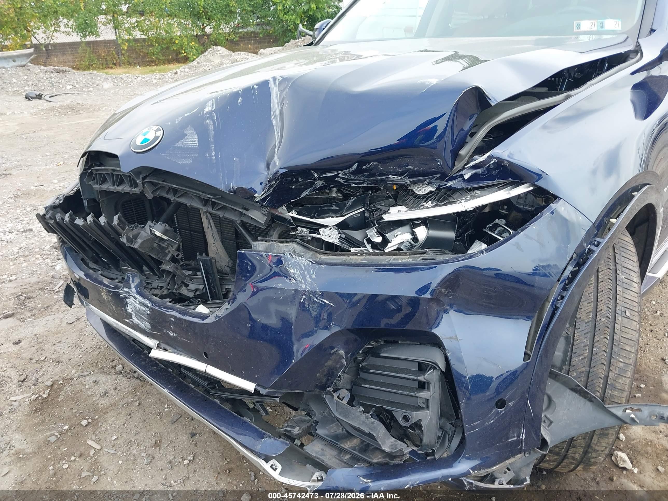 2021 BMW X7 VIN 5UXCW2C08M9G12615 IAAI salvage auction — Front End, Salvage (Pennsylvania), sold $19,500 on 2026-10-04 (photo 6)