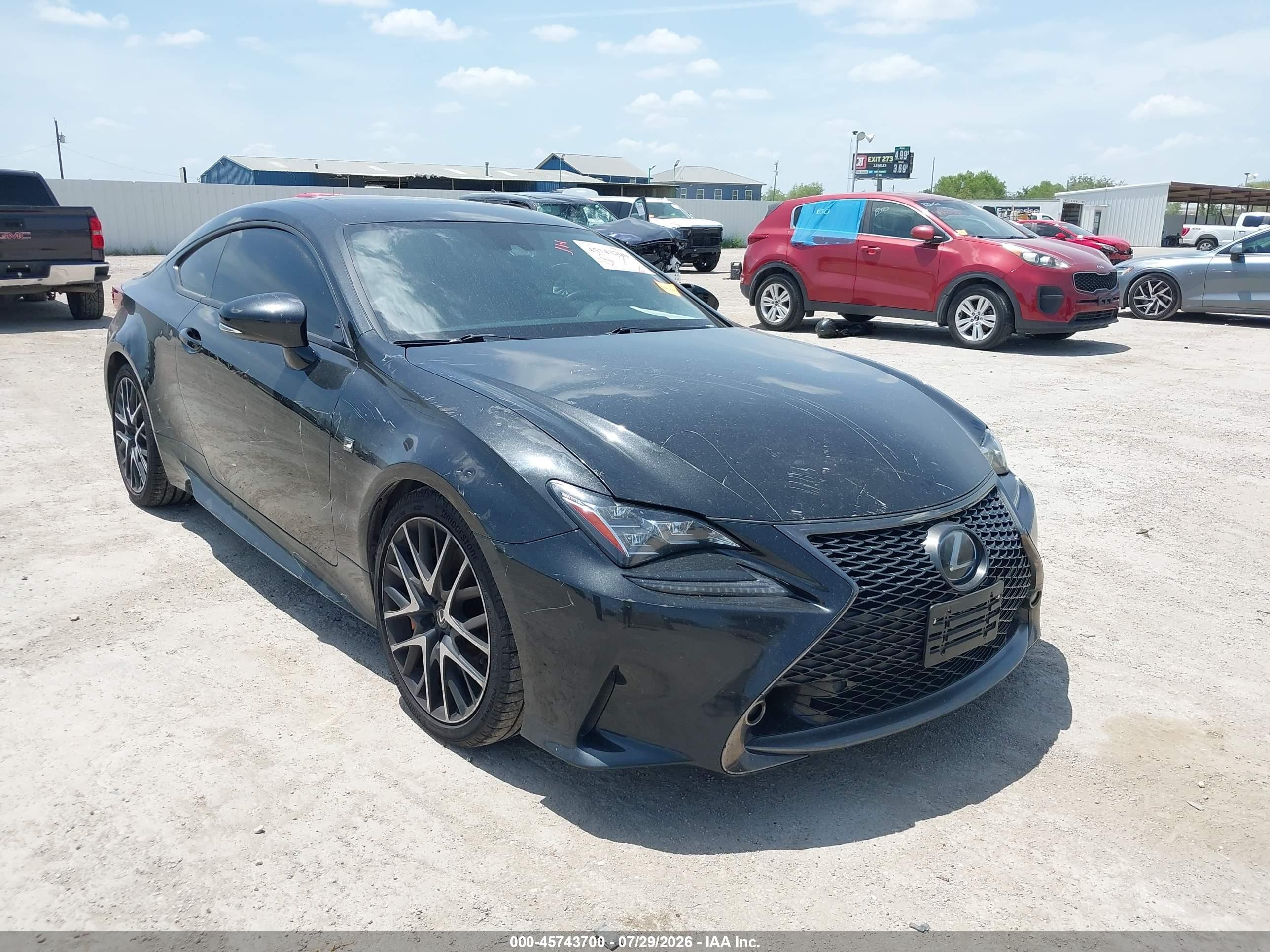 2018 Lexus RC 350 VIN JTHHZ5BC4J5018341 — IAAI salvage auction photo
