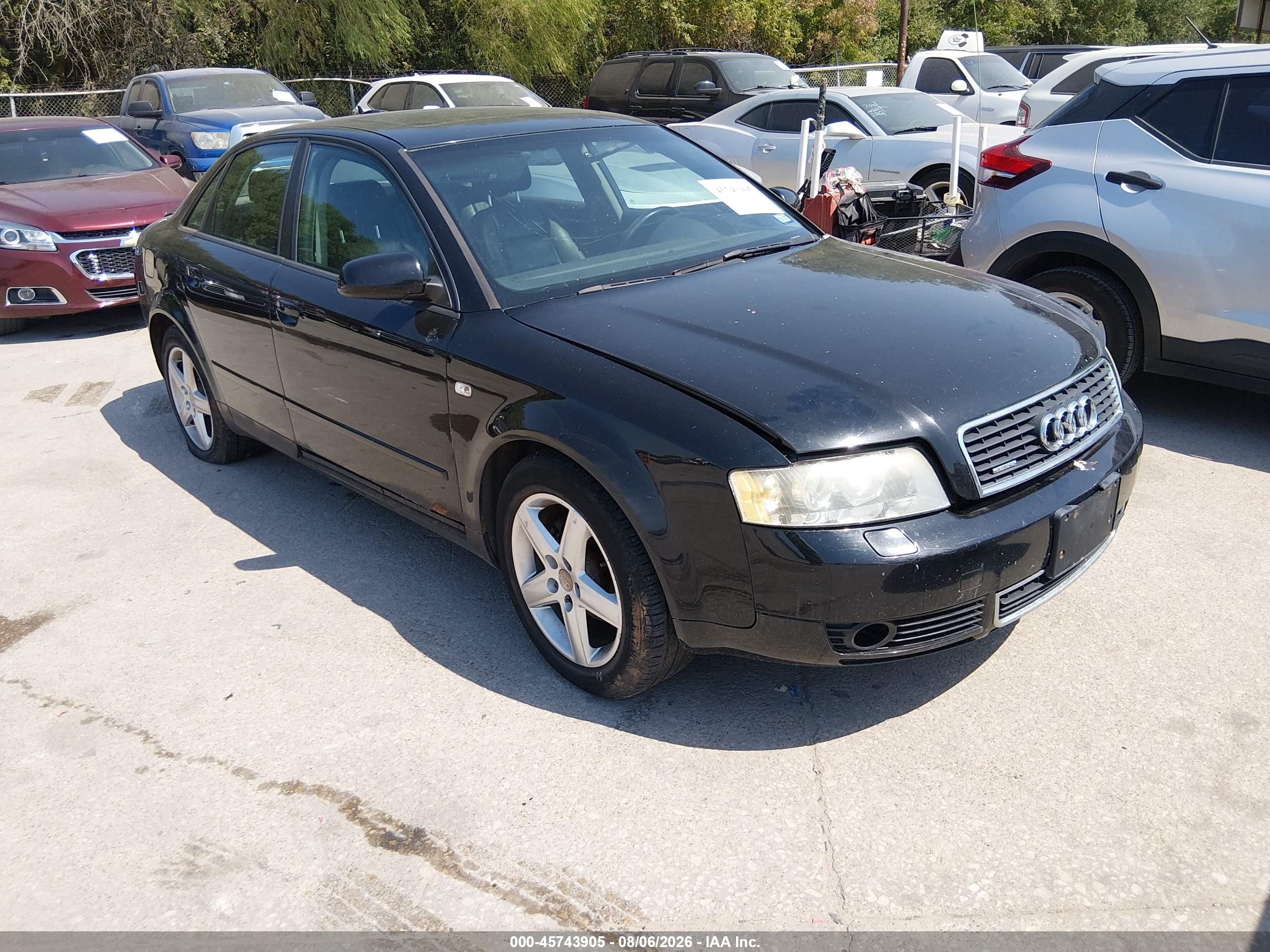 2005 Audi A4 VIN WAULC68E25A086997 IAAI salvage auction — Repossession, Original (Texas), sold $275 on 2026-10-06 (photo 1)