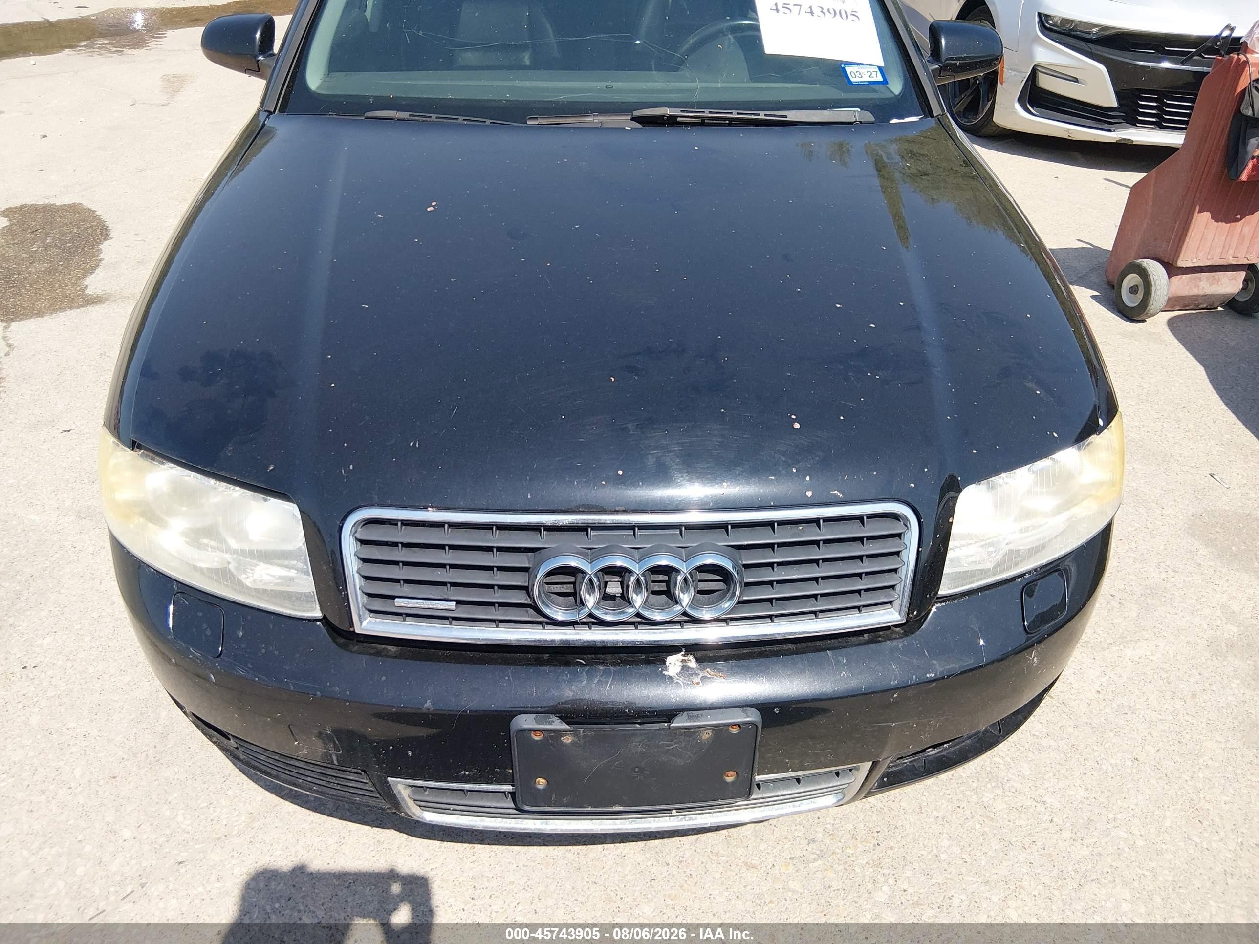 2005 Audi A4 VIN WAULC68E25A086997 IAAI salvage auction — Repossession, Original (Texas), sold $275 on 2026-10-06 (photo 6)