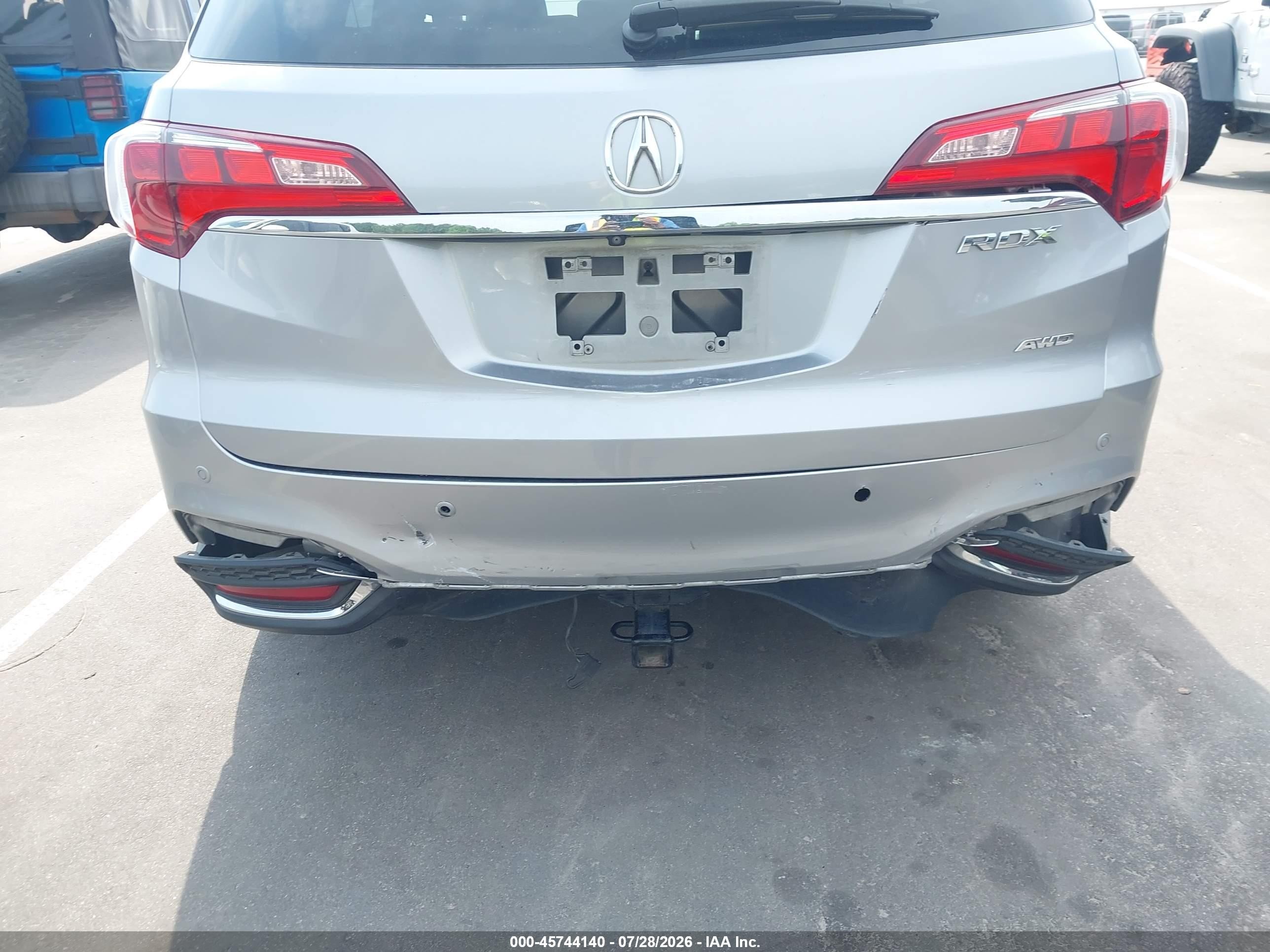 2017 Acura Rdx VIN 5J8TB4H7XHL025094 IAAI salvage auction — Rear End, Salvage (Idaho), sold $5,200 on 2026-09-12 (photo 6)