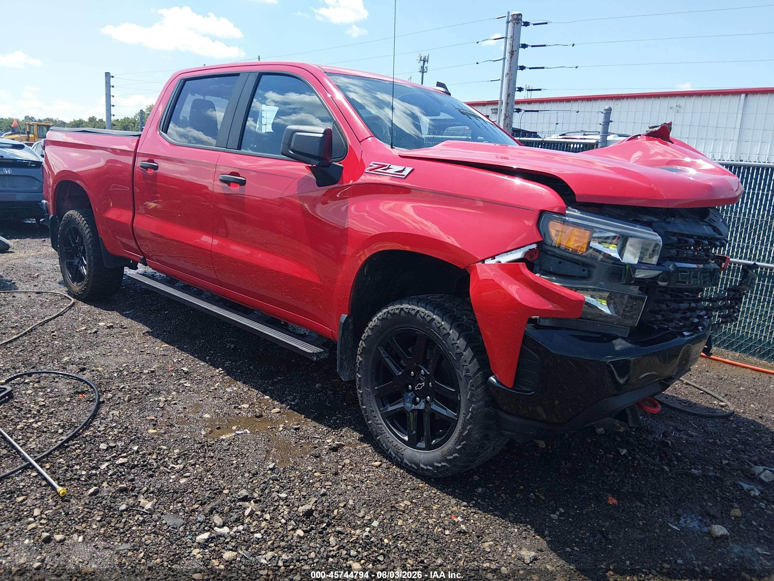 2021 Chevrolet Silverado VIN 1GCPYCEF0MZ429050 IAAI salvage auction — Front End, Salvage (Ohio), sold $9,750 on 2026-10-01 (photo 1)