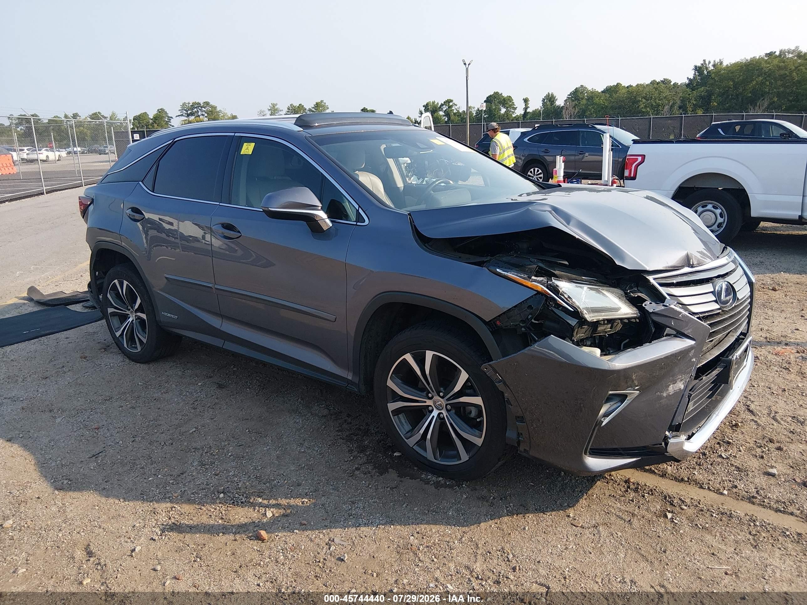 2017 Lexus RX 450h VIN 2T2BGMCA0HC012730 — IAAI salvage auction photo