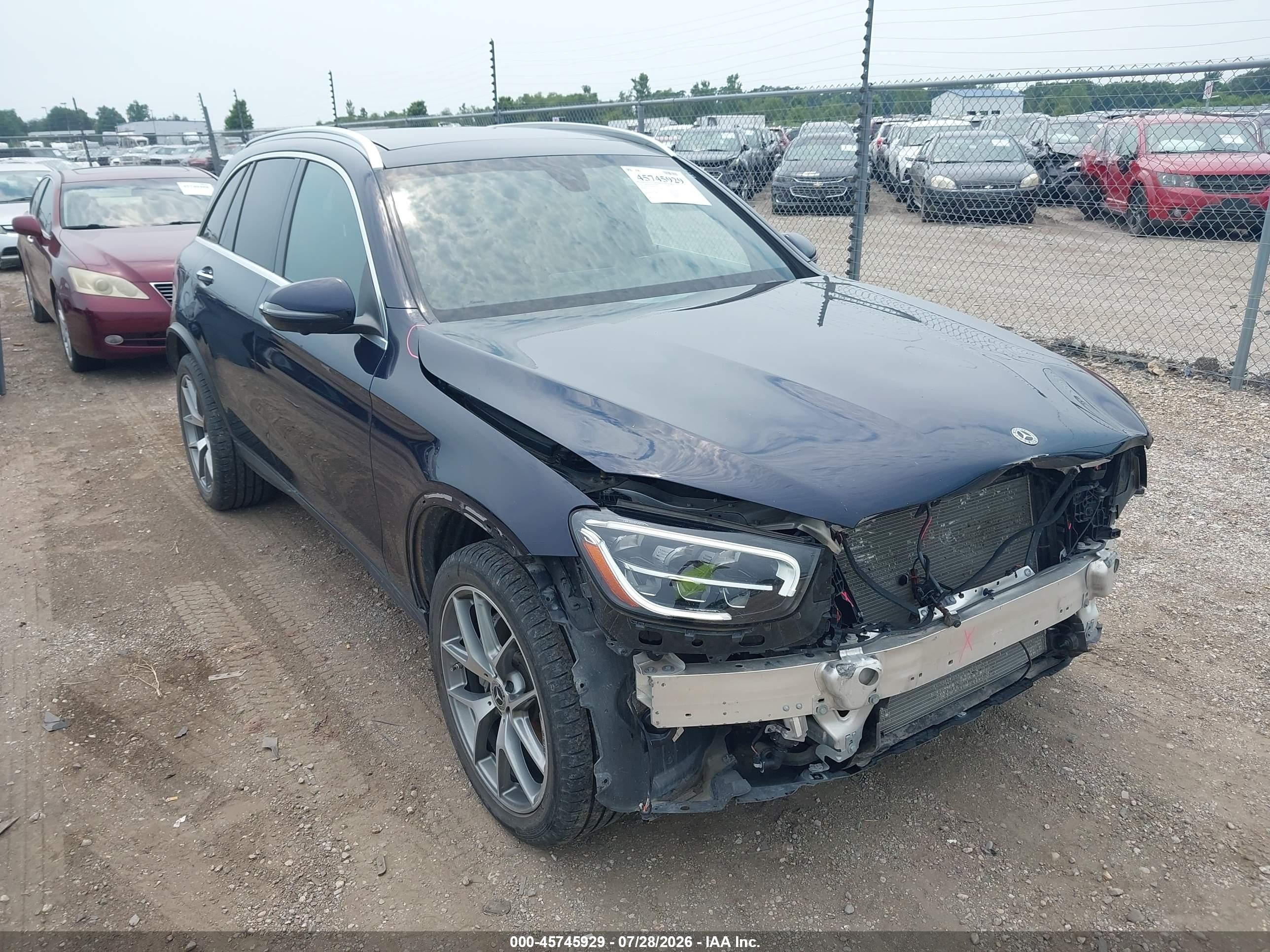 2021 Mercedes-Benz GLC-Class VIN W1N0G8EB2MF891568 — IAAI salvage auction photo
