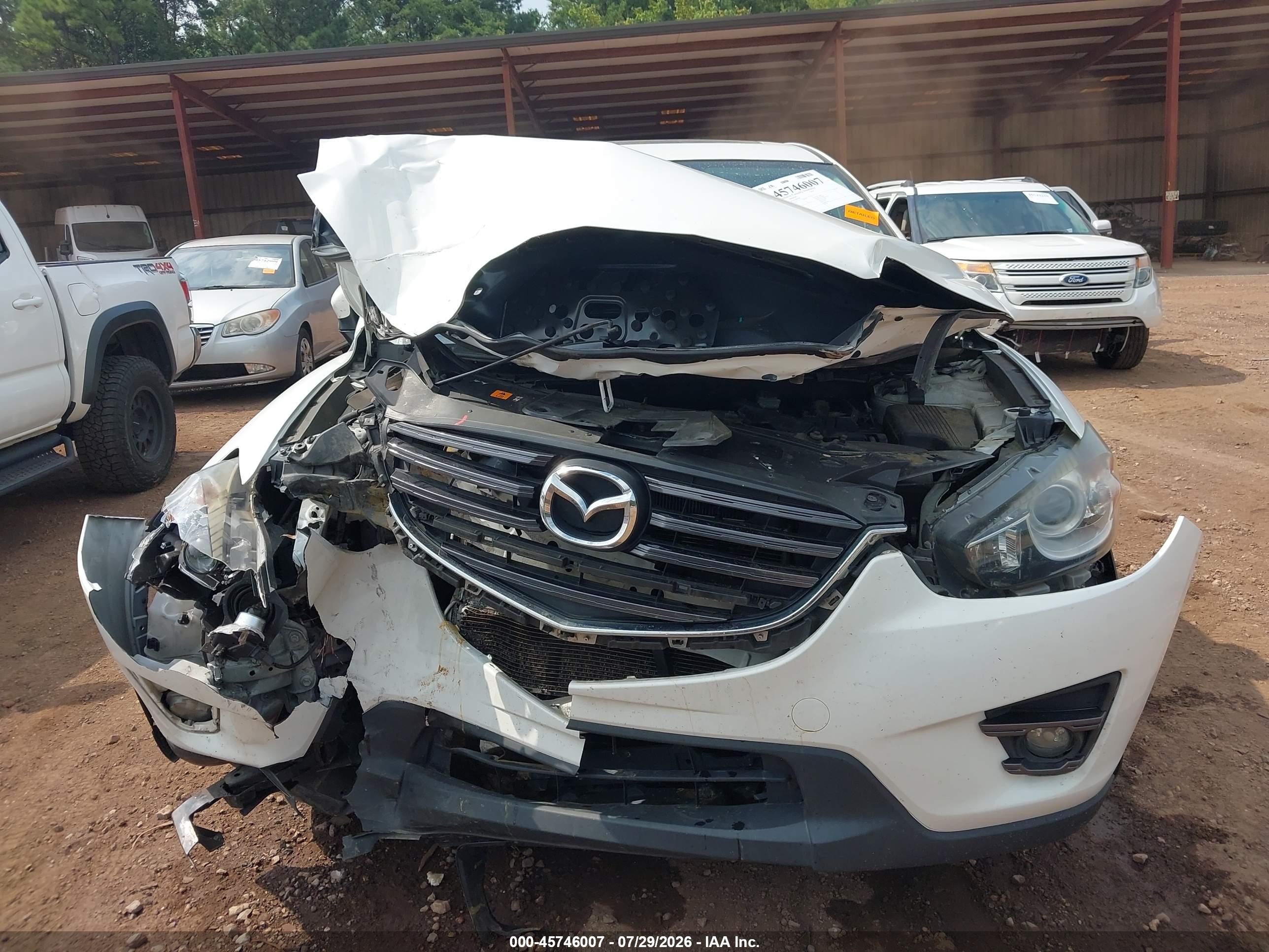 2016 Mazda Cx-5 VIN JM3KE4CY9G0878580 IAAI salvage auction — Front End, Salvage (Alabama), sold $200 on 2026-09-09 (photo 6)