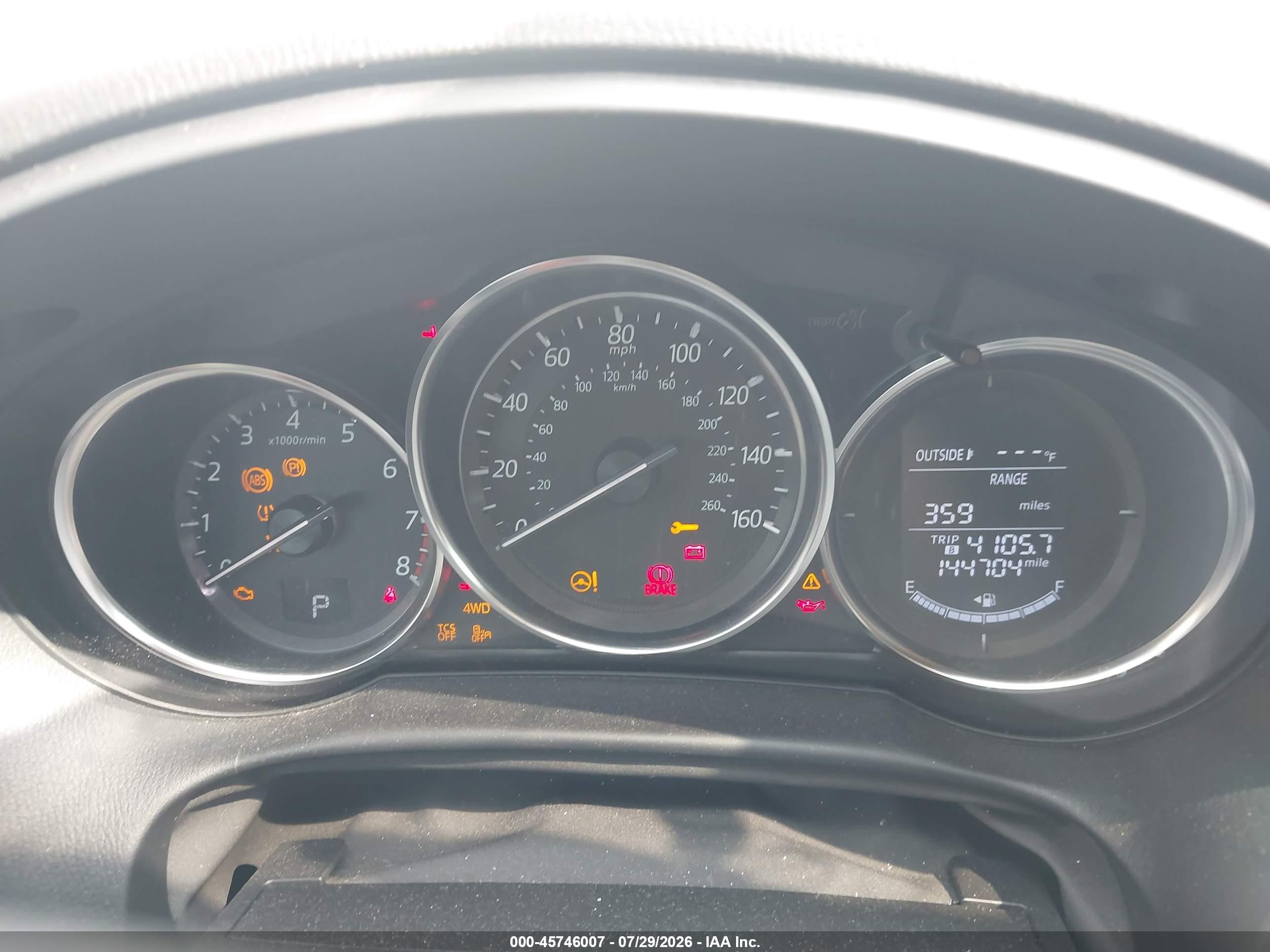 2016 Mazda Cx-5 VIN JM3KE4CY9G0878580 IAAI salvage auction — Front End, Salvage (Alabama), sold $200 on 2026-09-09 (photo 7)