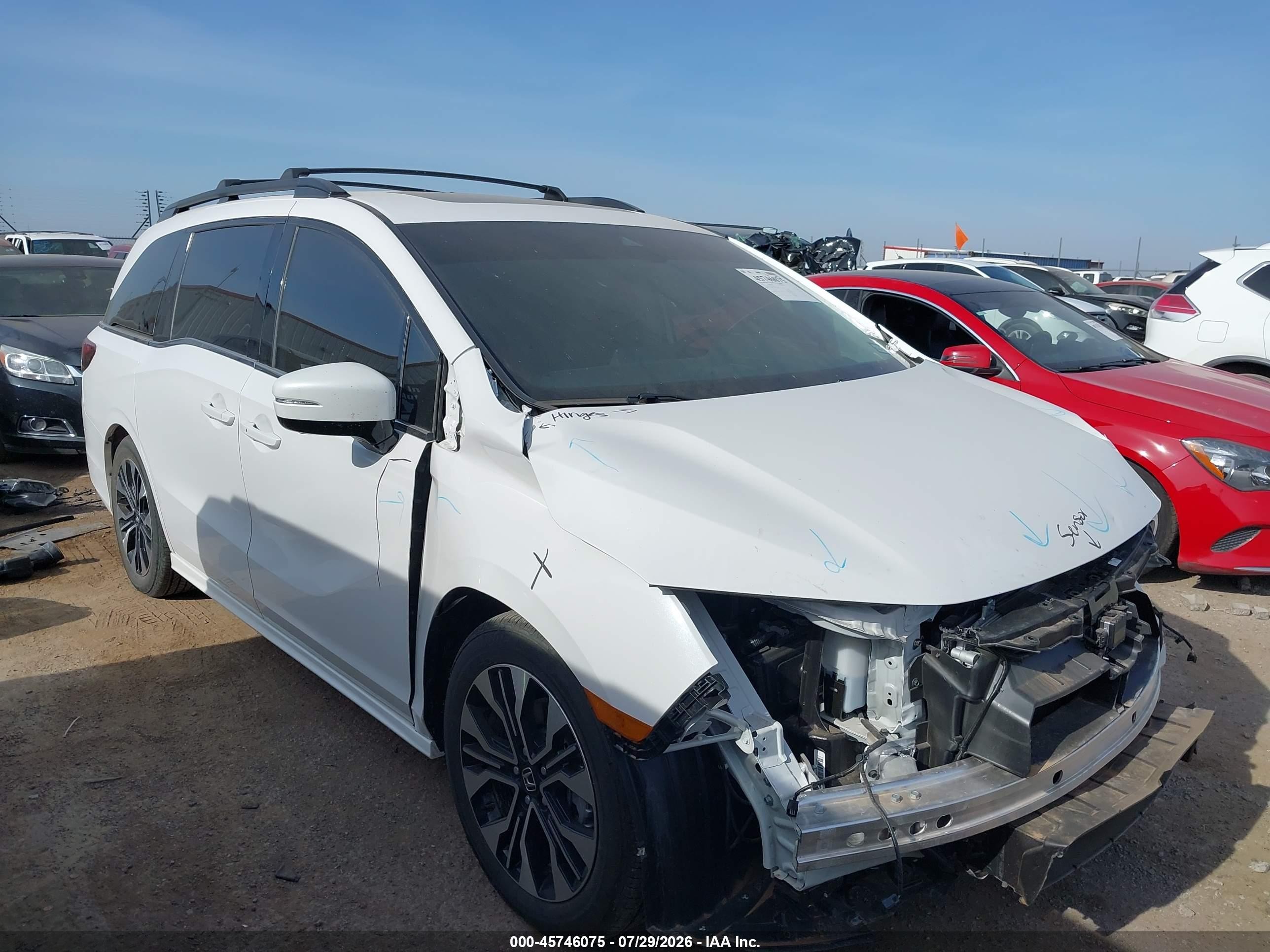 2026 Honda Odyssey VIN 5FNRL6H91TB028335 — IAAI salvage auction photo
