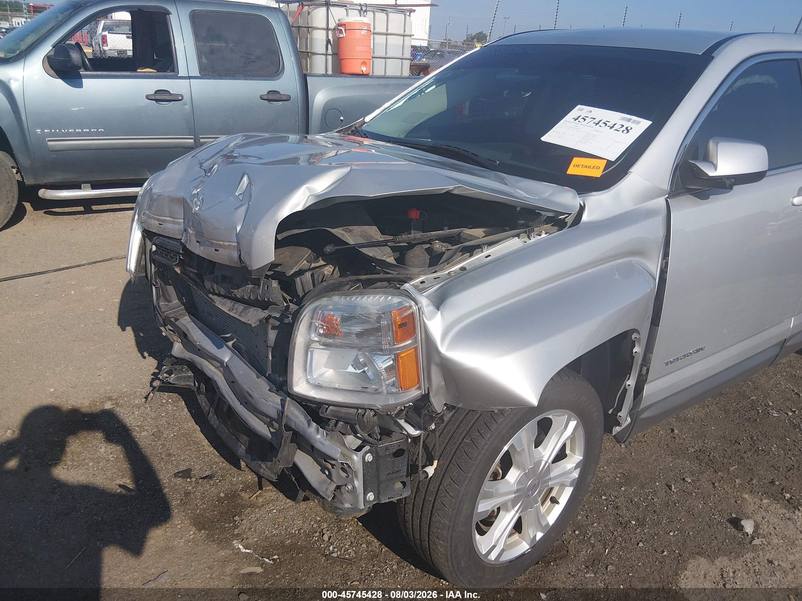 2017 Gmc Terrain VIN 2GKALMEK6H6118218 IAAI salvage auction — Front End, Clear (Arkansas), sold $425 on 2026-09-09 (photo 6)